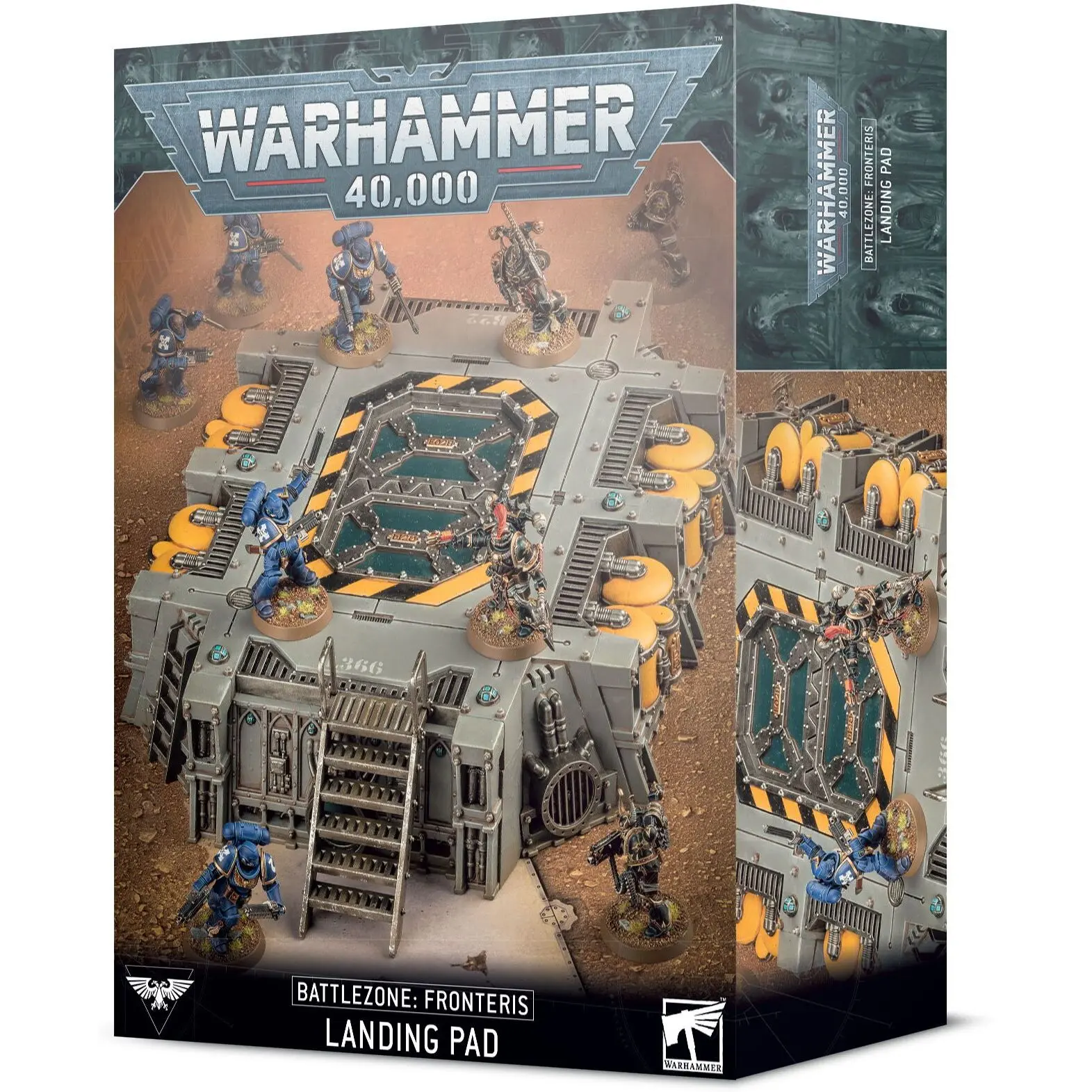 Figurine Games Workshop Warhammer 40k - Zone de Bataille Fronteris : Plate-forme d'Atterrissage