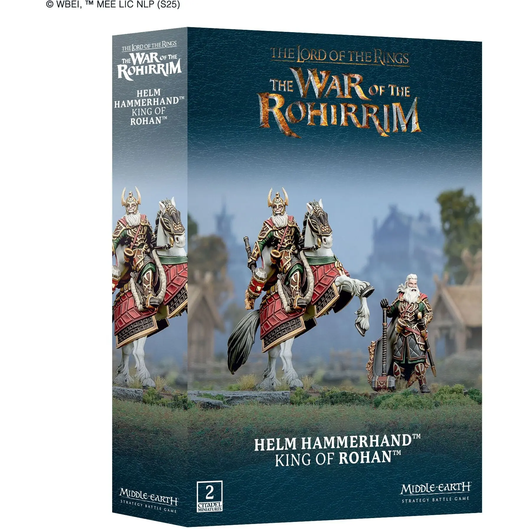 Figurine Games Workshop Warhammer Middle Earth - Helm Hammerhand, Roi du Rohan