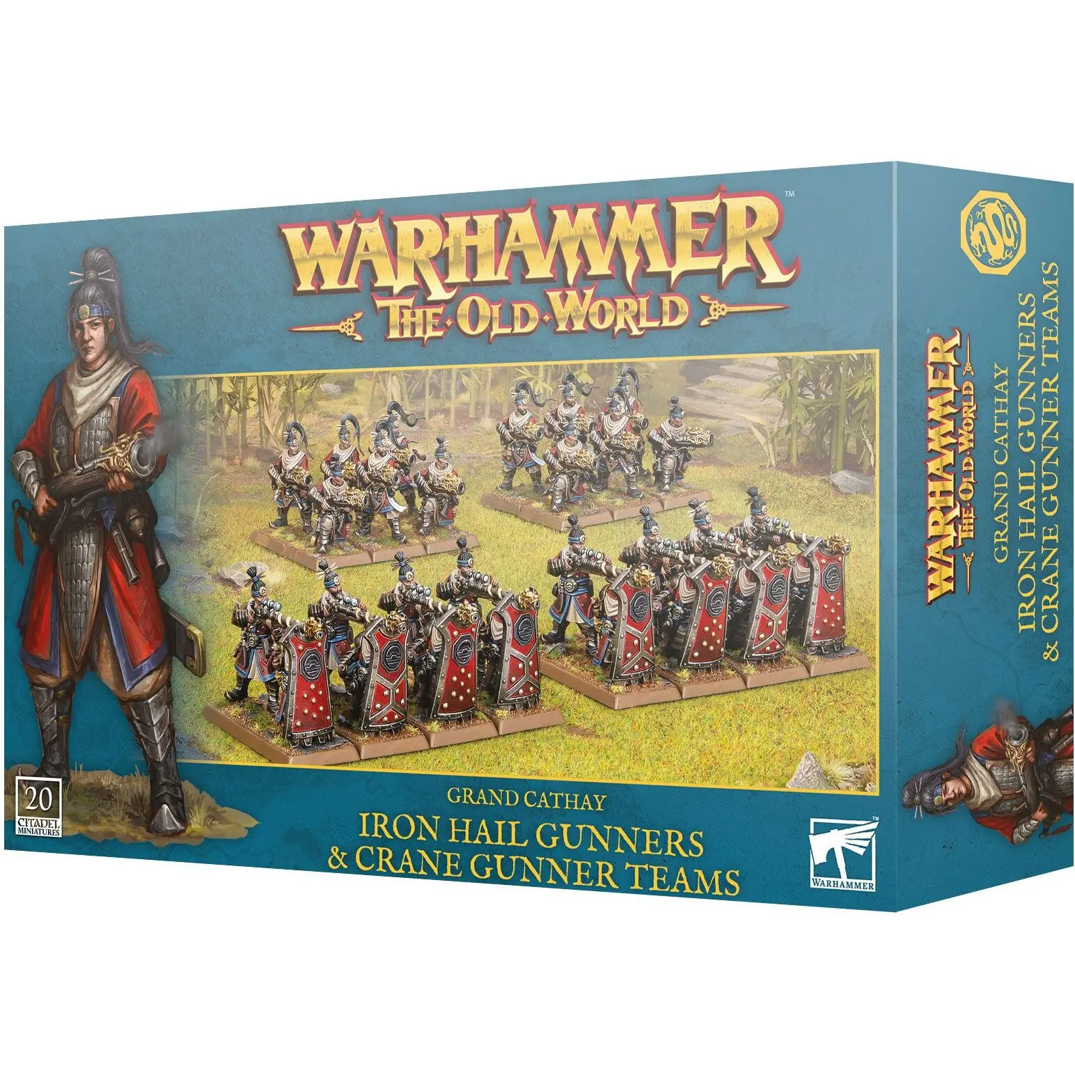 Figurine Games Workshop Warhammer ToW - Grand Cathay Equipes Canon Grue / Fusiliers Grele de Fer