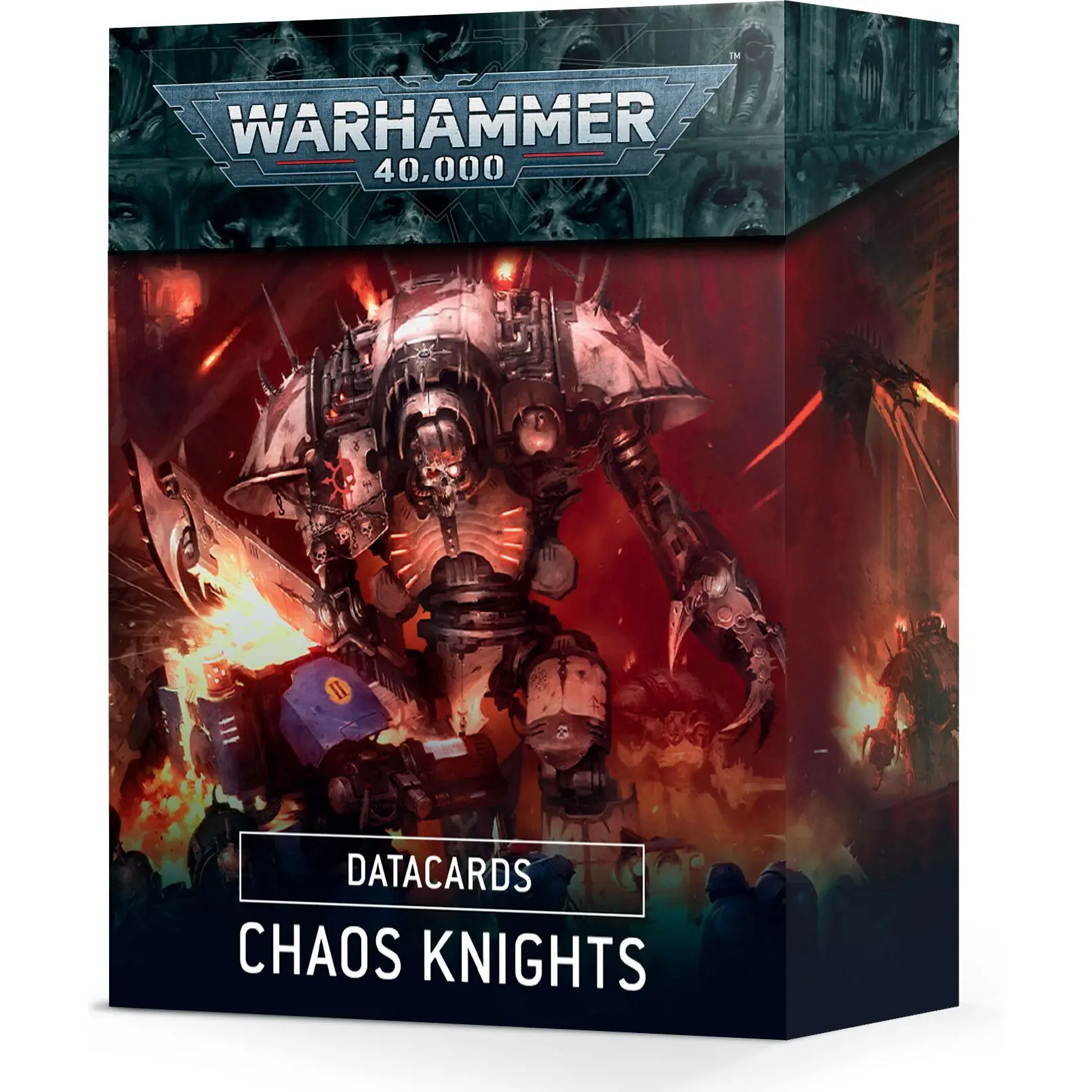 Karte Games Workshop Warhammer 40k - Datacards V.9 Chaos Knights En