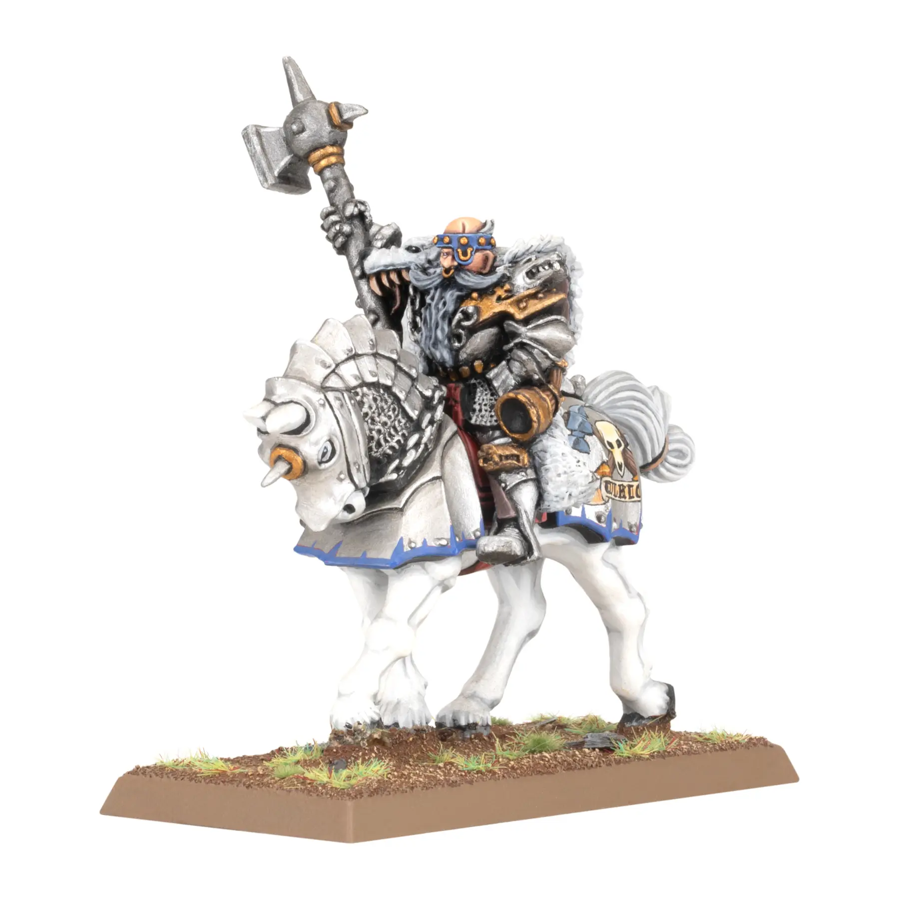 Figurine Games Workshop Warhammer ToW - Empire de L'Homme : Grand Maitre des Chevaliers du Loup Blanc