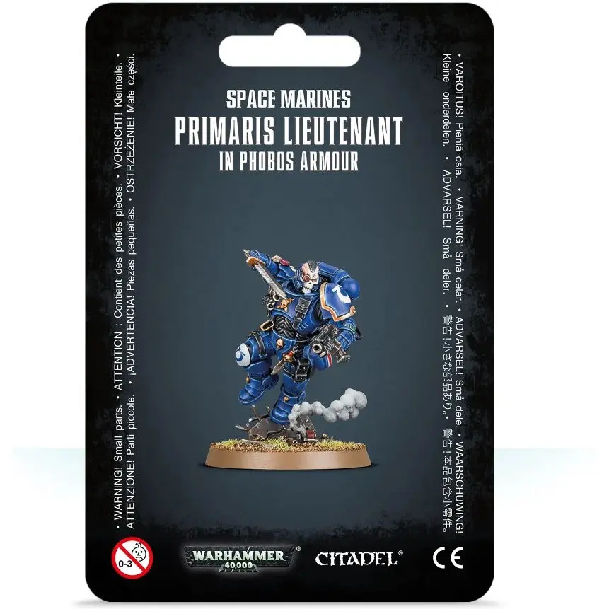 Figurine aus 12 Teilen Games Workshop Warhammer 40k - Space Marine Lieutenant in Reiver Armour