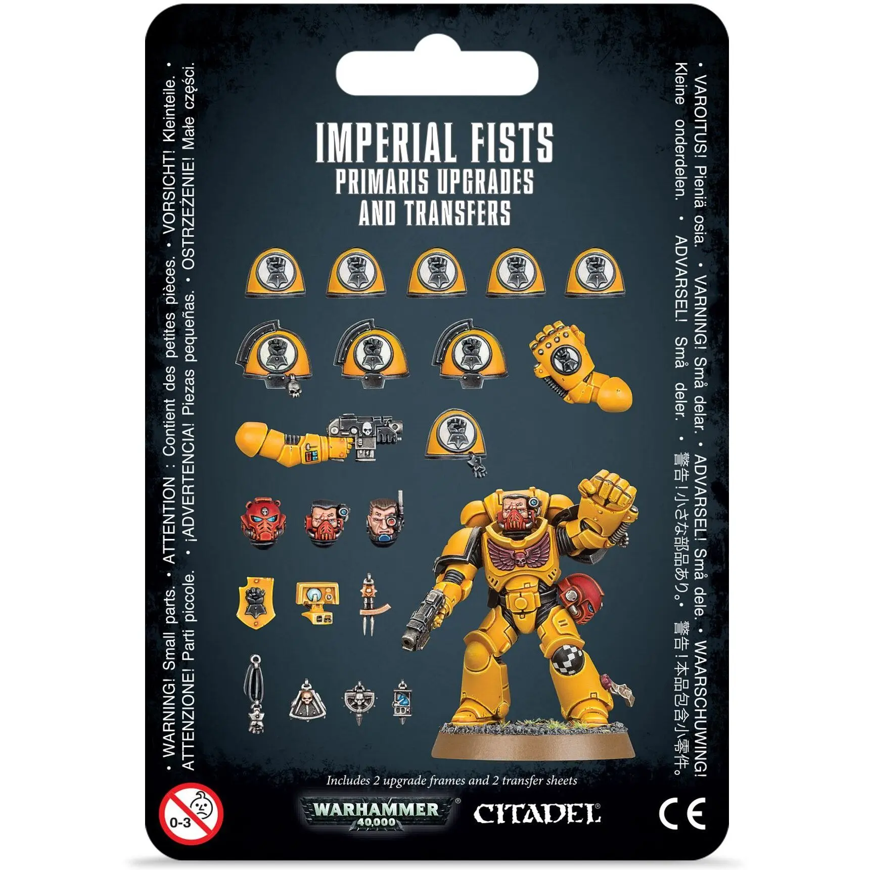 Figurine aus 22 Teilen Games Workshop Warhammer 40k - Imperial Fists Primaris Upgrades & Transfers