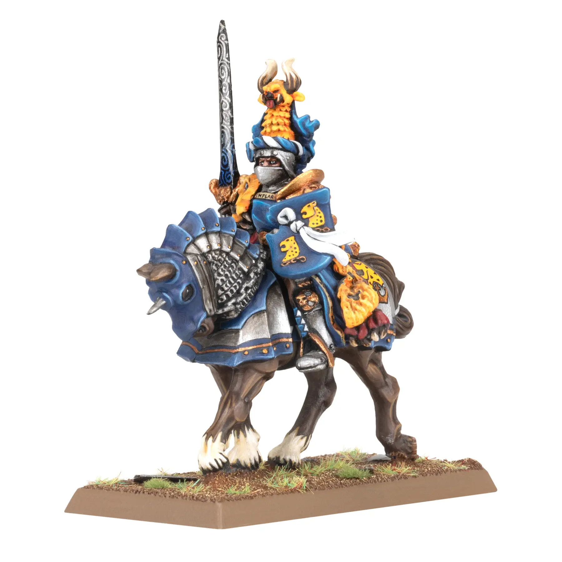 Figurine Games Workshop Warhammer ToW - Empire de L'Homme : Grand Maitre des Chevaliers Pantheres