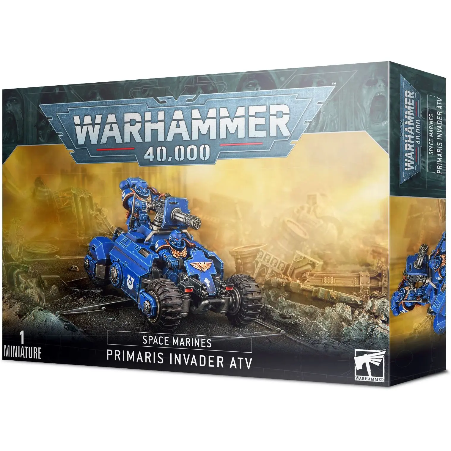 Figur mit 45 Teilen Games Workshop Warhammer 40k - Space Marine Primaris Quad Invader