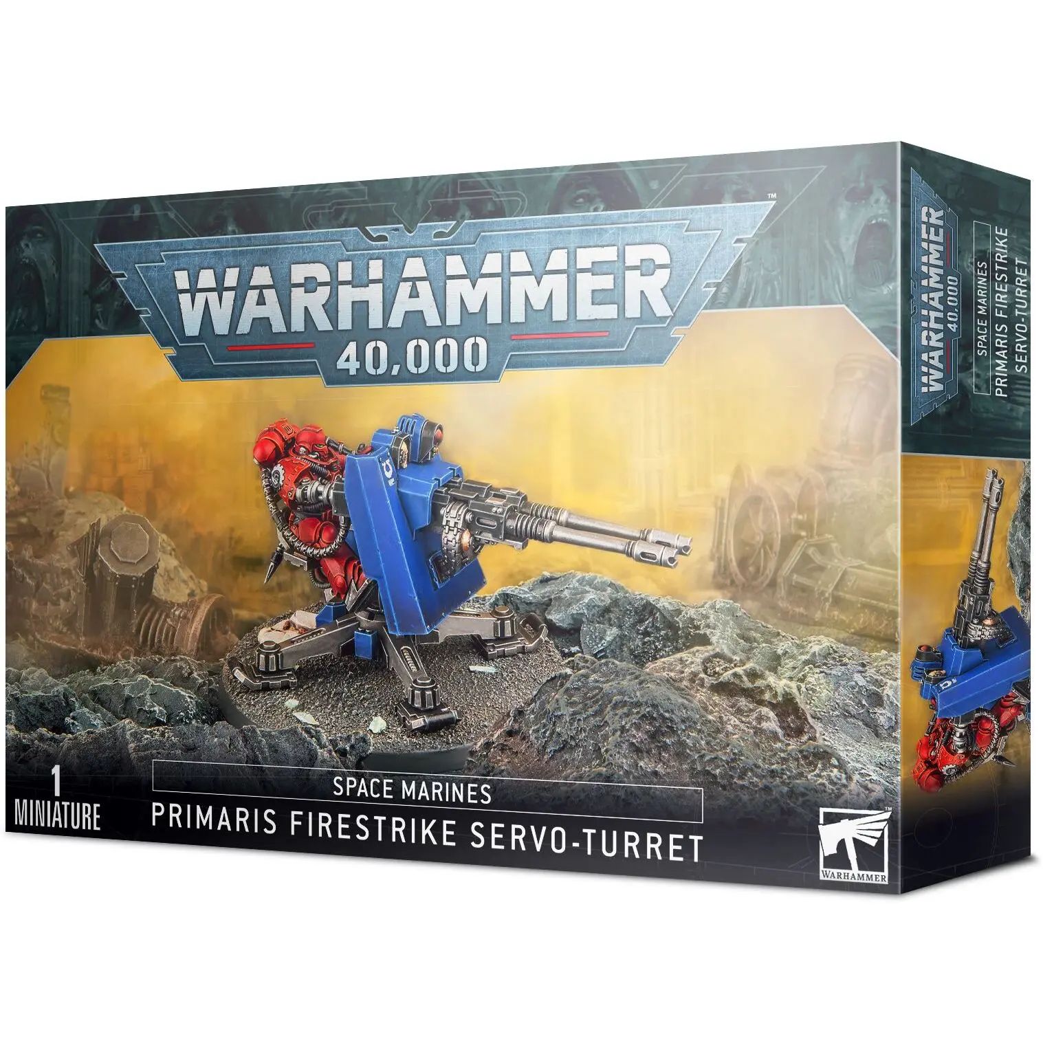 Figur mit 28 Teilen Games Workshop Warhammer 40k - Space Marine Primaris Servo-tourelle Firestrike
