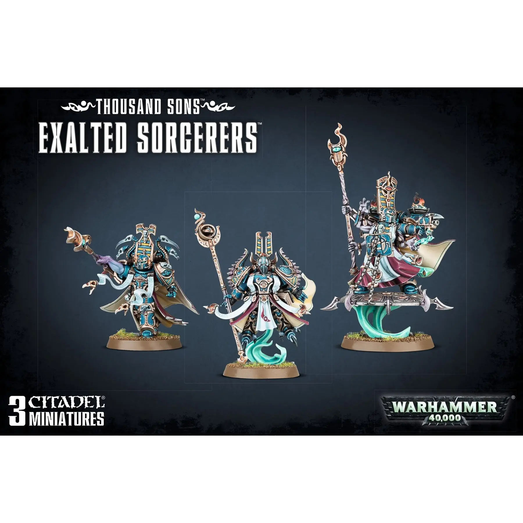 Figurine Games Workshop Warhammer 40k - Thousand Sons Exalted Sorcerers