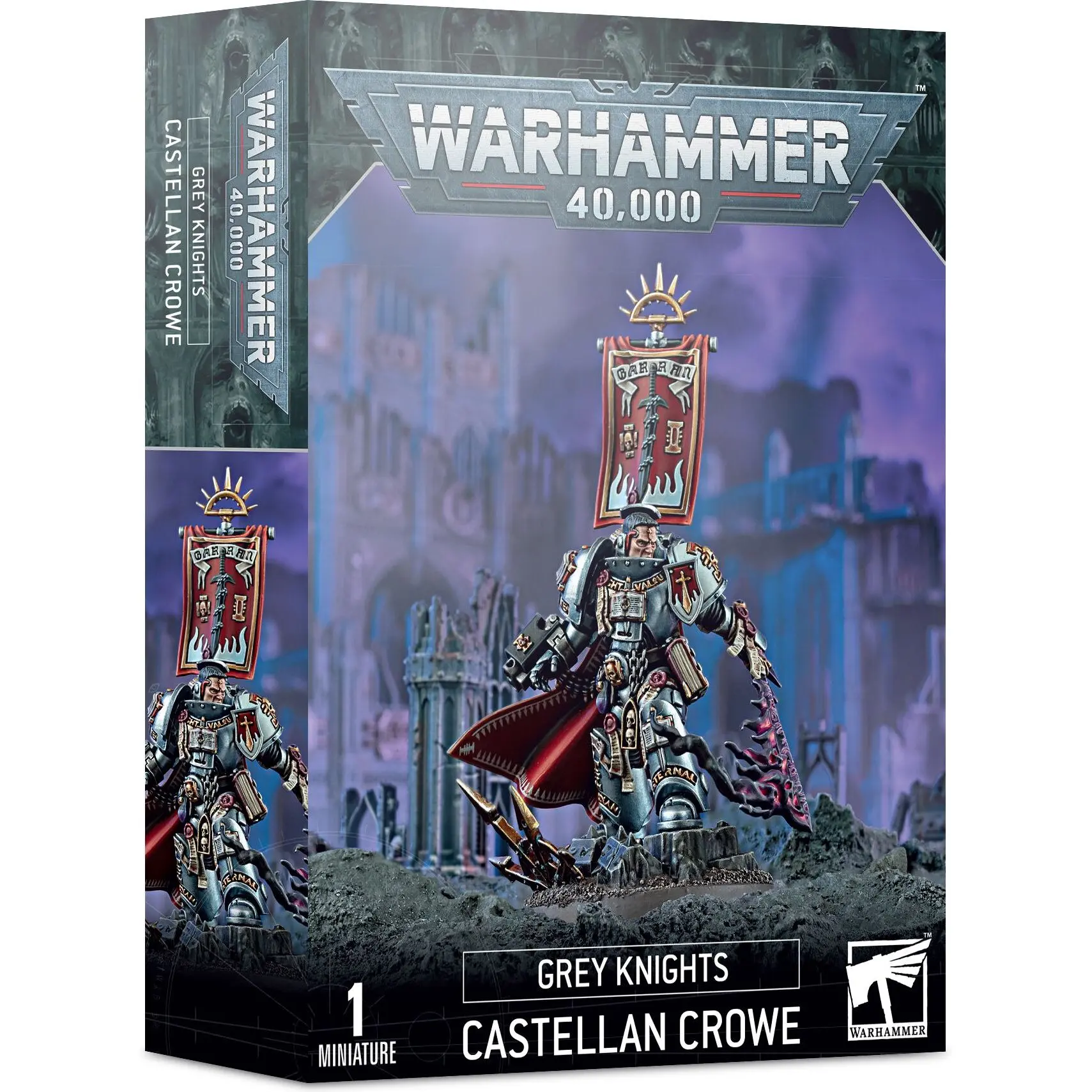 Figurina Games Workshop Warhammer 40k - Grey Knights Castellan Crowe