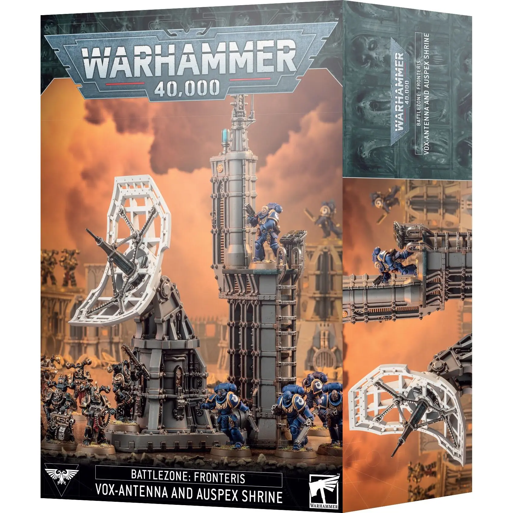 Gesellschaftsspiele Games Workshop Warhammer 40k Zone de Bataille Fronteris Antenne-vox et Autel Auspex