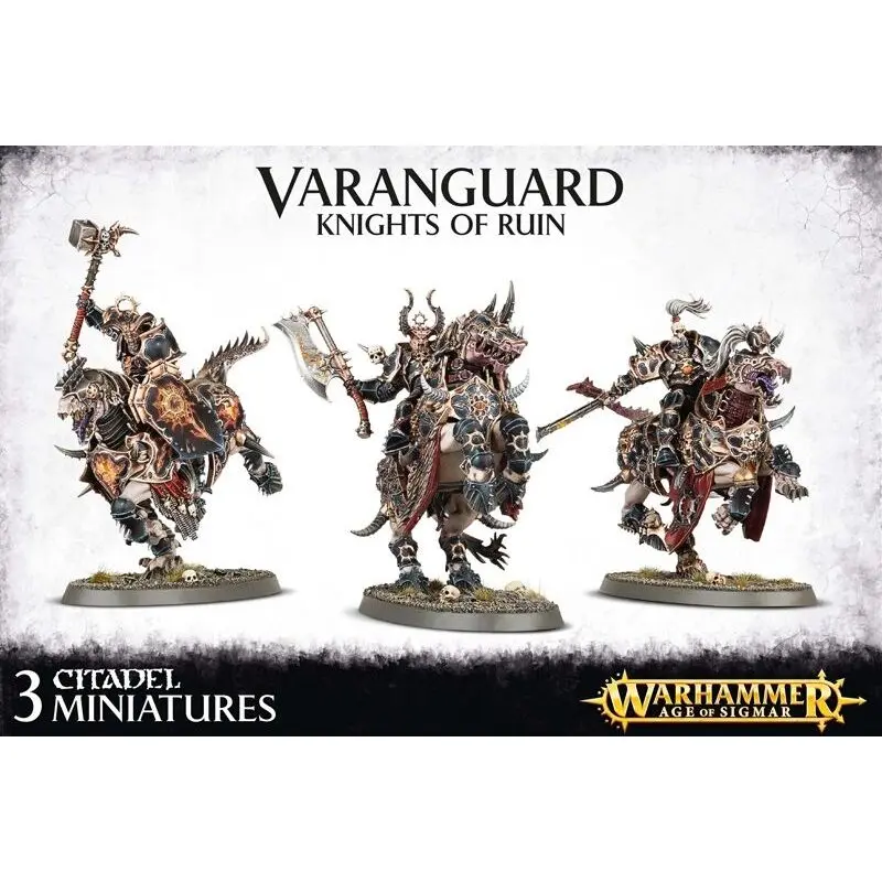Set aus 3 Figuren mit 111 Teilen Games Workshop Warhammer AoS - Everchosen Varanguard Knights