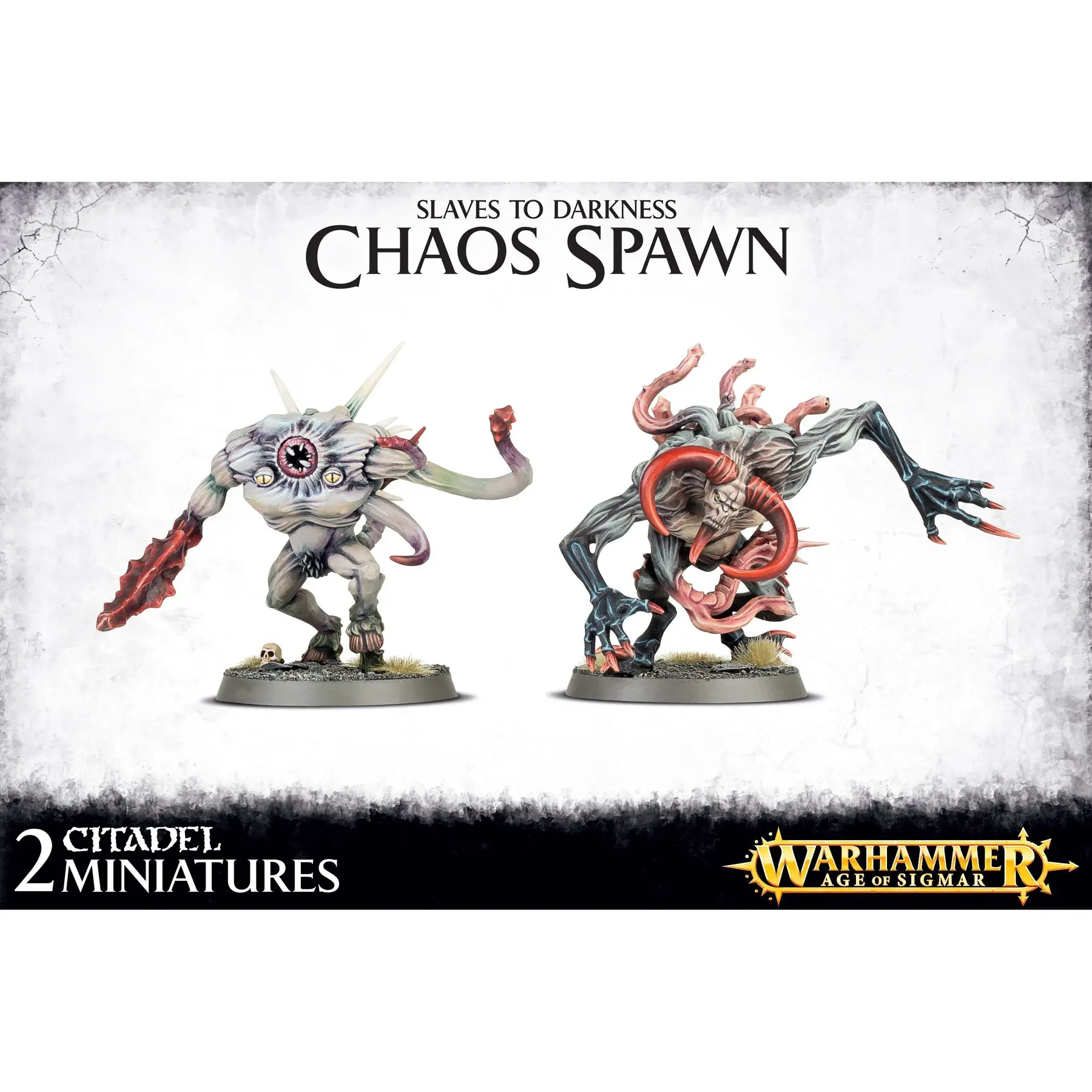 Set mit 2 Figuren Games Workshop Warhammer AoS & 40k - Chaos Spawn