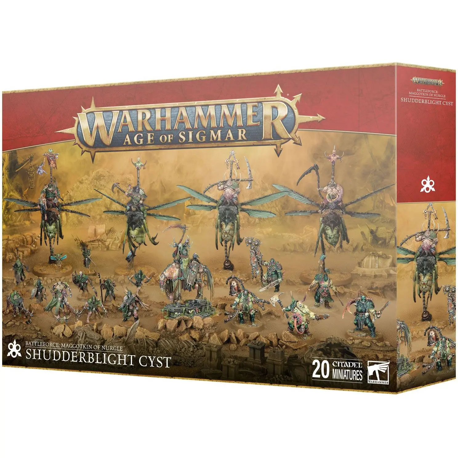 Gesellschaftsspiele Games Workshop Warhammer AoS - Battleforce Noel 2024 Maggotkin of Nurgle Kyste de la Tremblose