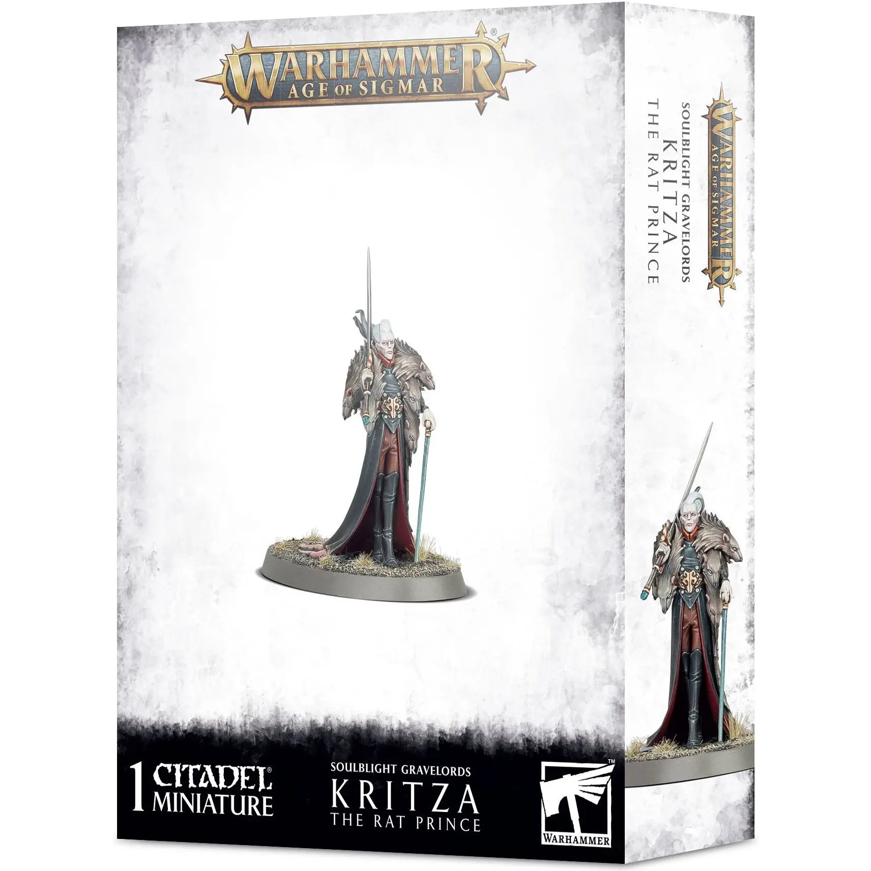 9-teilige Figur Games Workshop Warhammer AoS - Soulblight Gravelords Kritza : The Rat Prince