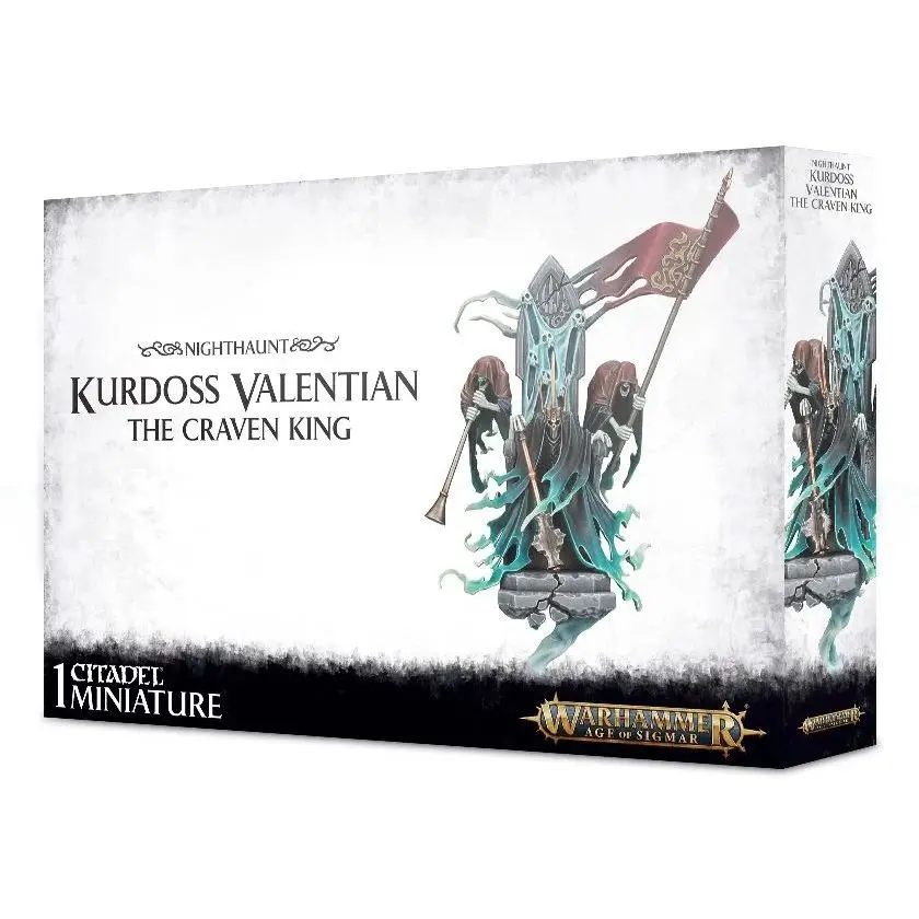 Figurine aus 19 Teilen Games Workshop Warhammer AoS - Nighthaunt Kurdoss Valentian, Le Roi Veule