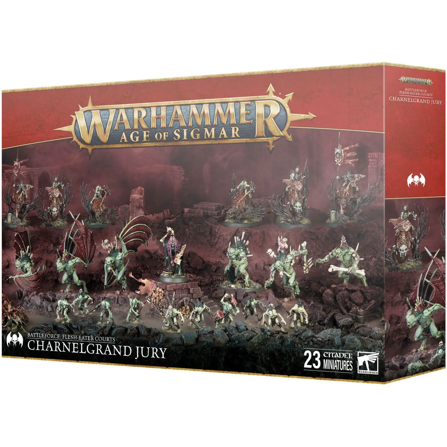 Gesellschaftsspiele Games Workshop Warhammer AoS - Battleforce Noel 2024 Flesh Eater Courts Grand Jury du Charnier