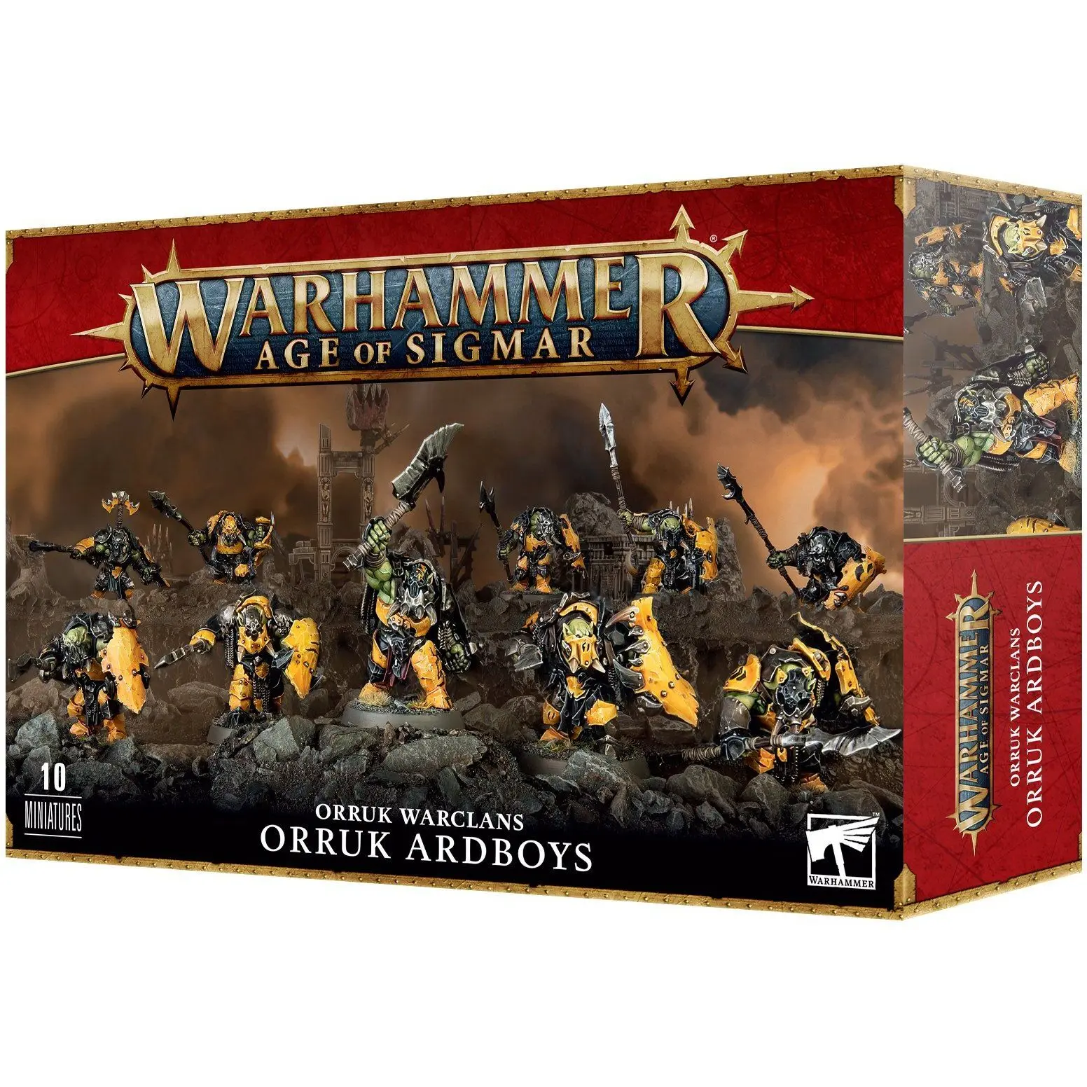 Figurine Games Workshop Warhammer AoS - Ironjawz Orruk Ardboys