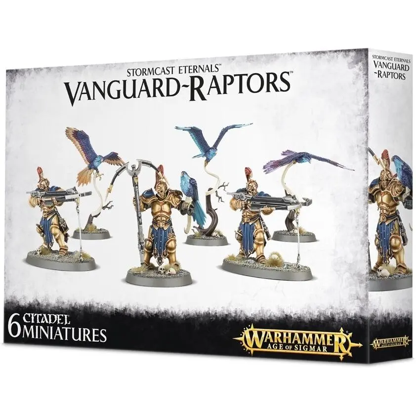 Set aus 6 Figuren mit 71 Teilen Games Workshop Warhammer AoS - Stormcast Eternals Vanguard-Raptors