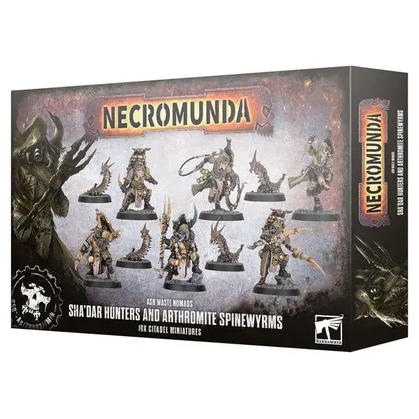 Figurine Games Workshop Necromunda : Sha'Dar Hunters & Arthromite Spinewyrms
