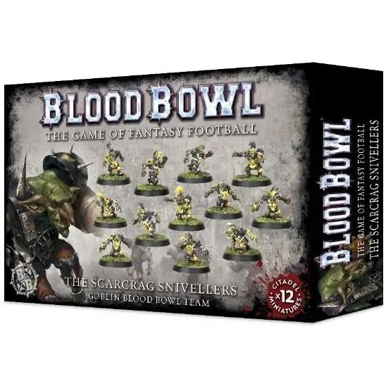 Set aus 12 Figuren mit 54 Teilen Games Workshop Blood Bowl - Team Gobelin : The Scarcrag Snivellers