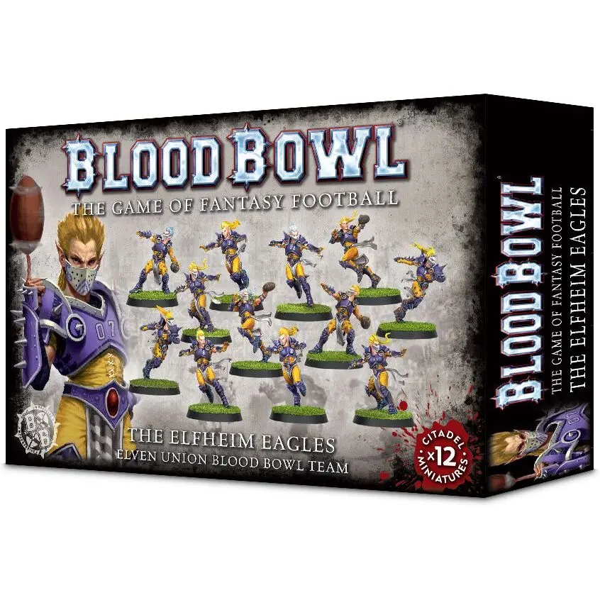 Set mit 12 Figuren Games Workshop Blood Bowl - Team Union Elfique : The Elfheim Eagles