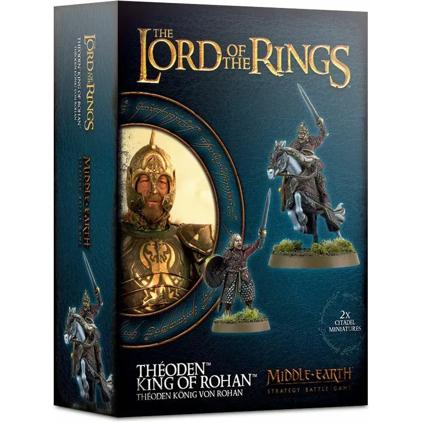 Figurine Games Workshop Warhammer Middle Earth - Theoden Roi du Rohan