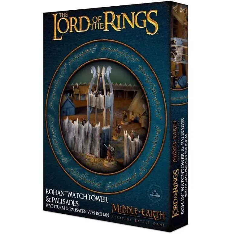 Figurine Games Workshop Warhammer Middle Earth - Tour de Garde et Palissades du Rohan