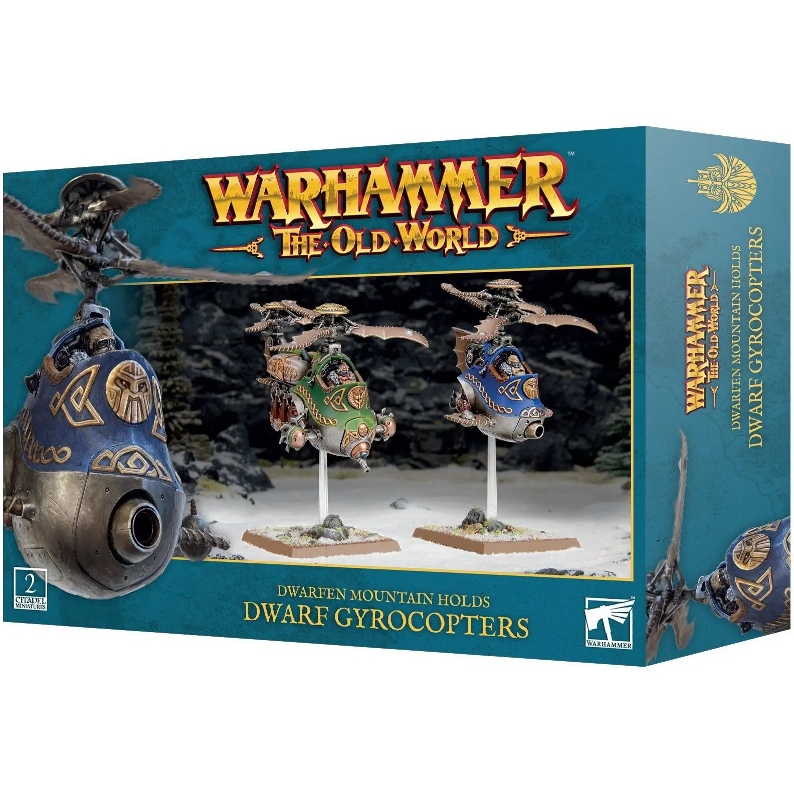 Gesellschaftsspiele Games Workshop Warhammer ToW - Dwarfen Mountain Holds Gyrocopteres & Gyrobombardiers