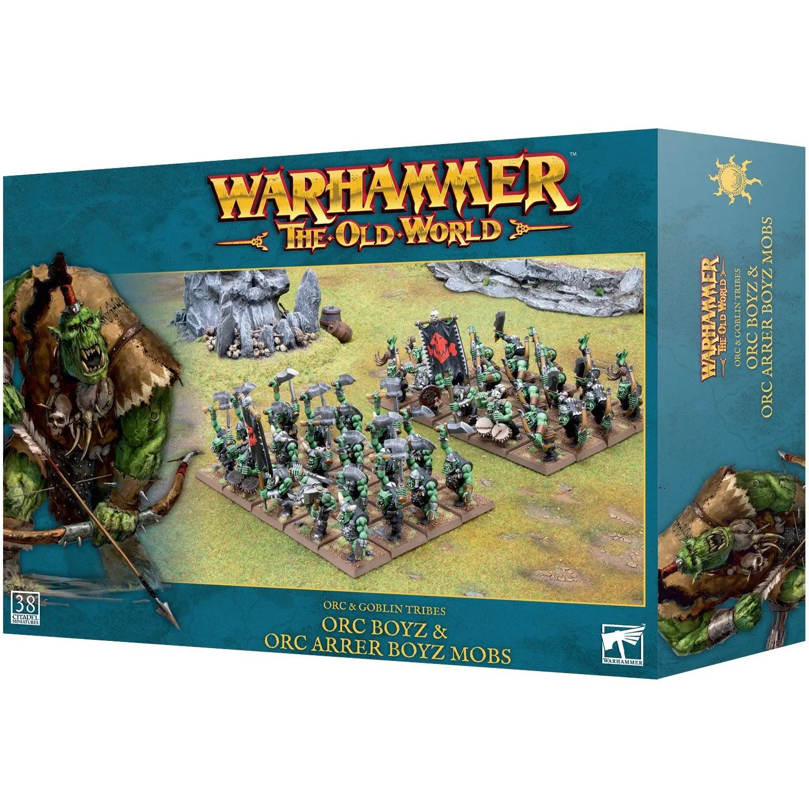 Figurine Games Workshop Warhammer ToW - Orc & Gobelin : Bande d'Orc
