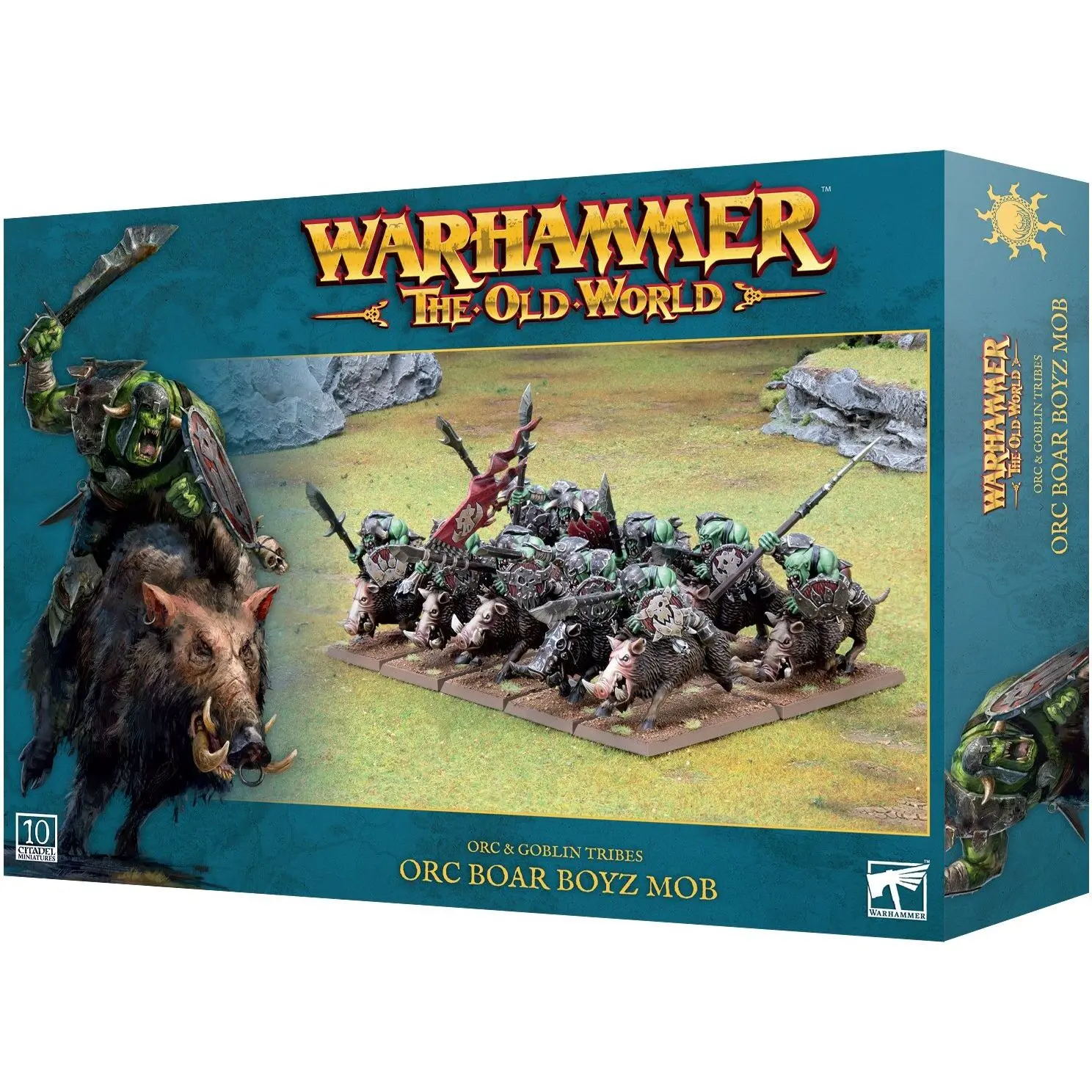 Figurine Games Workshop Warhammer ToW - Orc & Gobelin : Chevaucheurs de Sangliers Orc