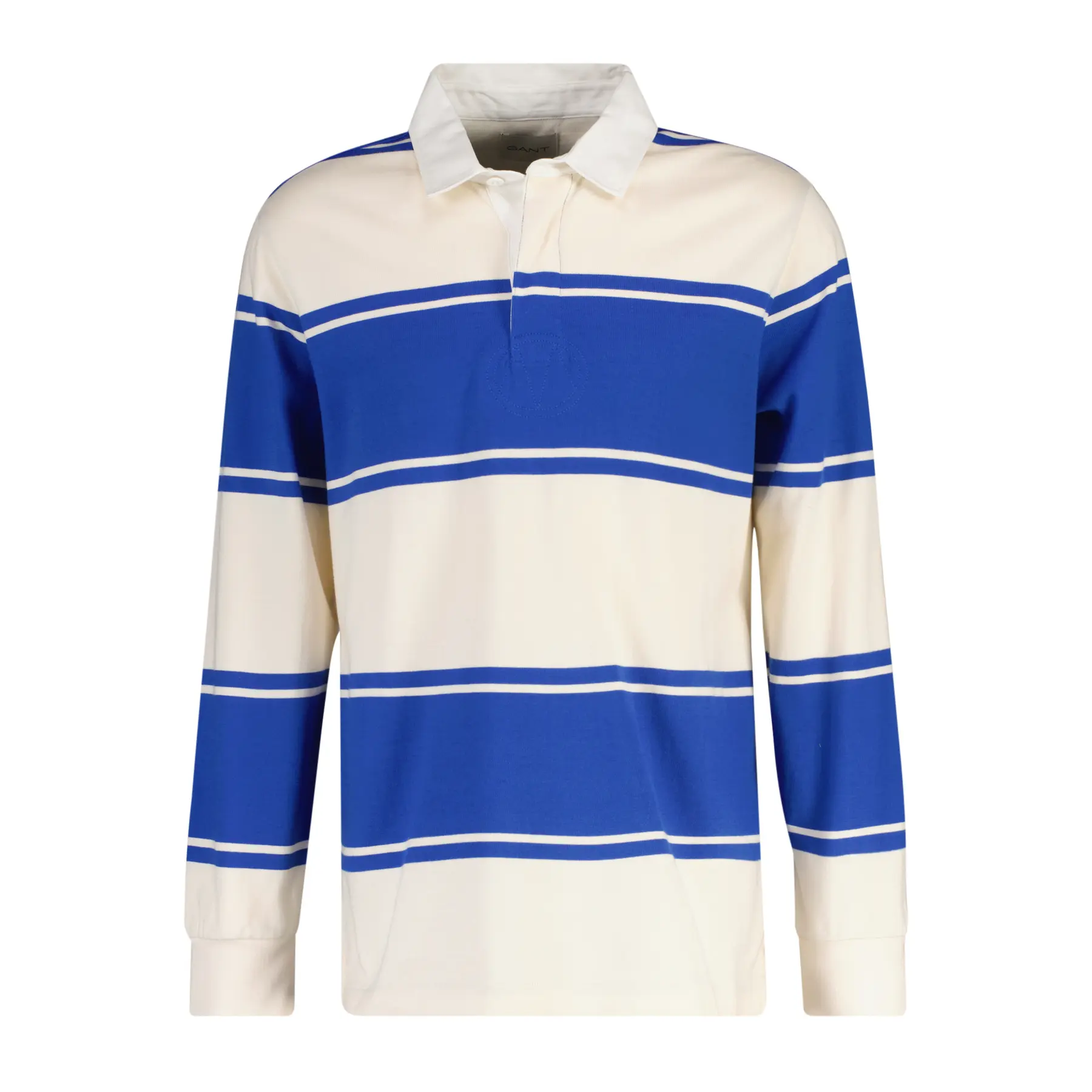 Gant Men's Bleu Polo Rugger Striped