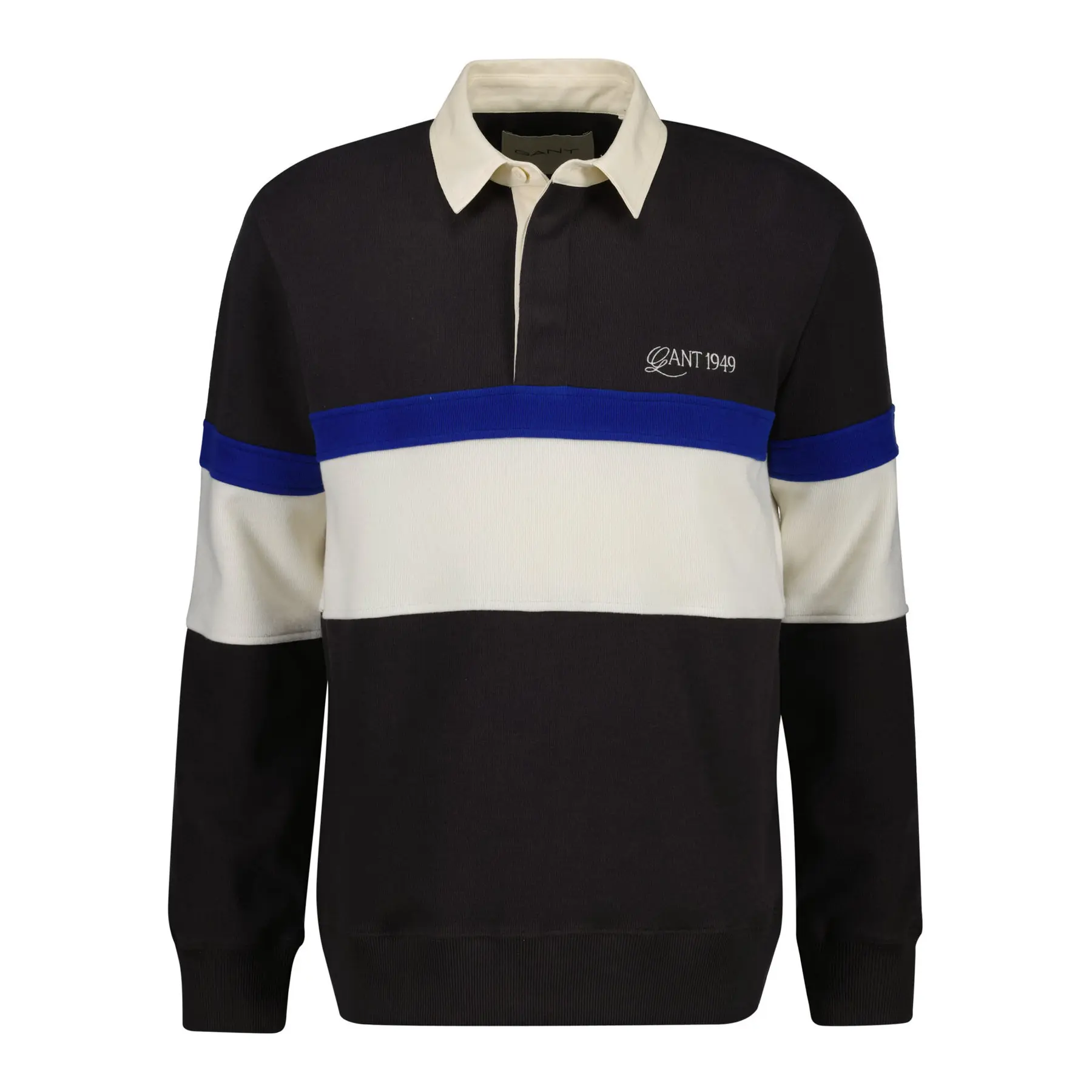 Gant Men's Marron Striped Polo Shirt Heavy Rugger