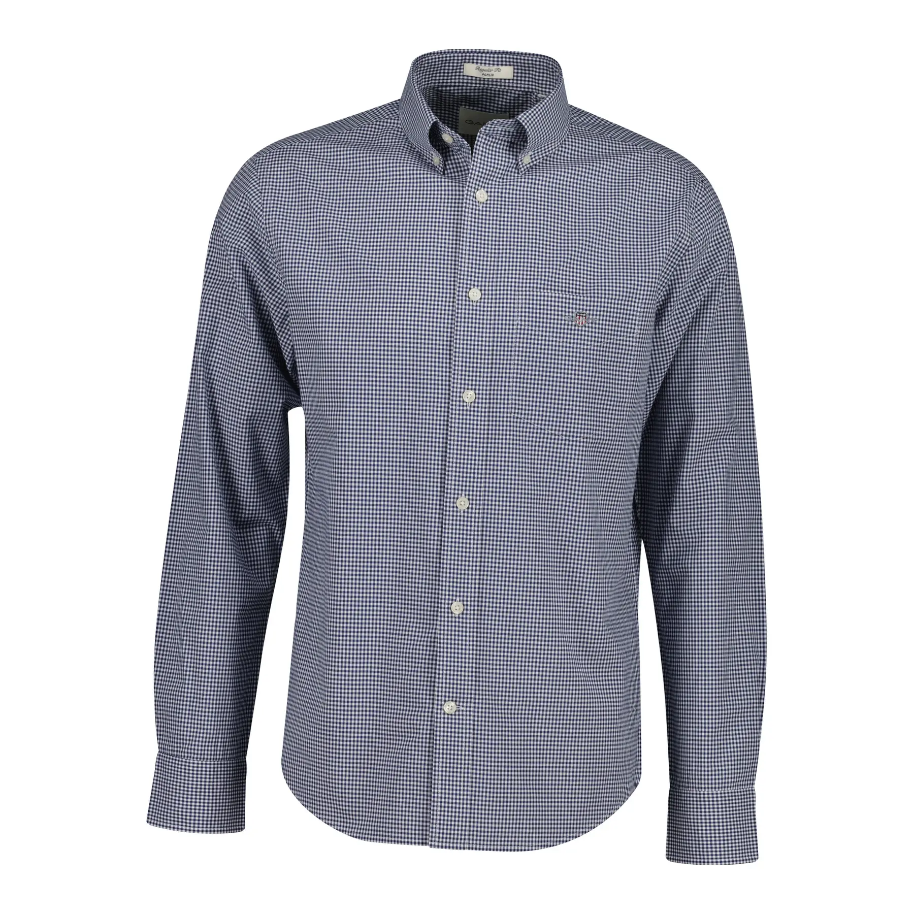 Gant Dark Blue Classic Poplin Gingham Shirt In - Xl - Image 2