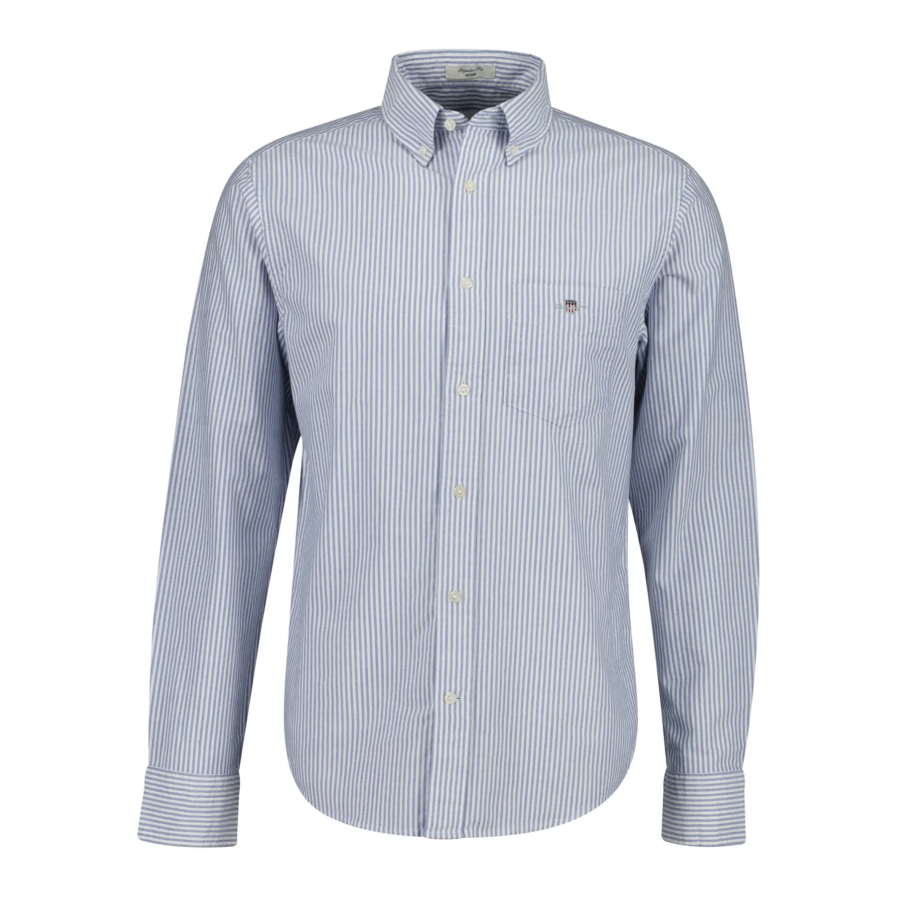 Gant Men's Blue Classic Regular Striped Oxford Shirt (M) College - Image 2