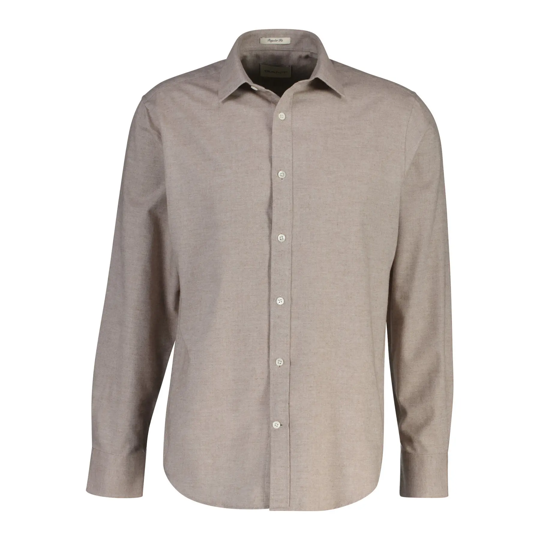 Gant Men's Marron Long Sleeve Flannel Shirt Reg