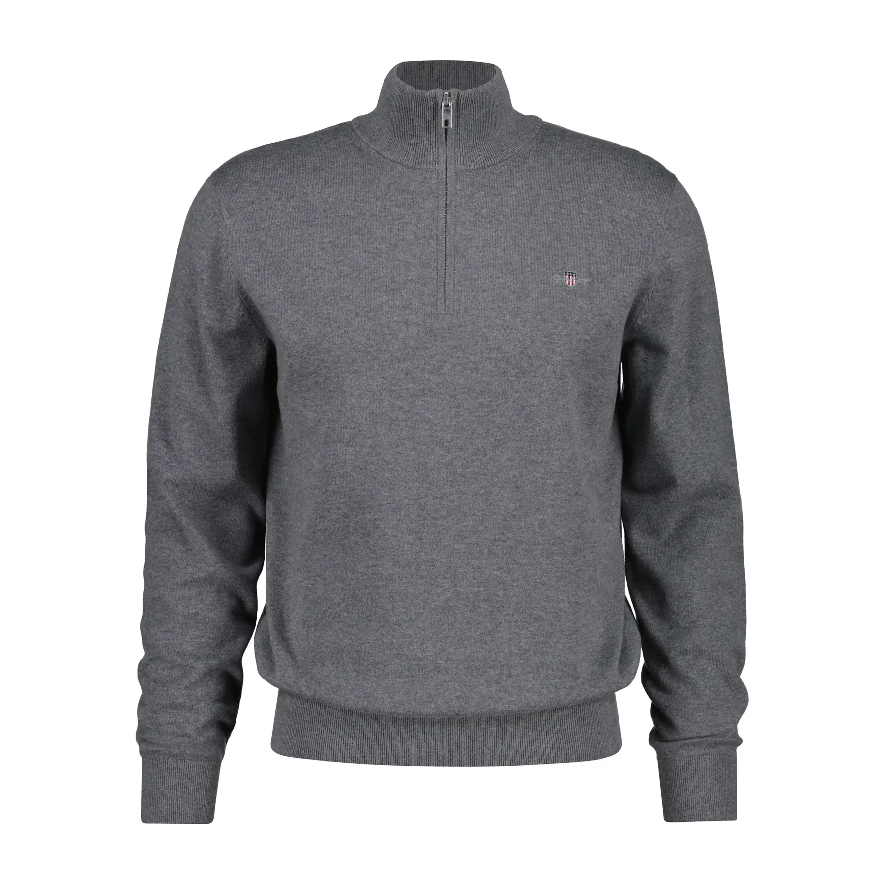 Gant Men's Gris 1/2 Zip Sweatshirt