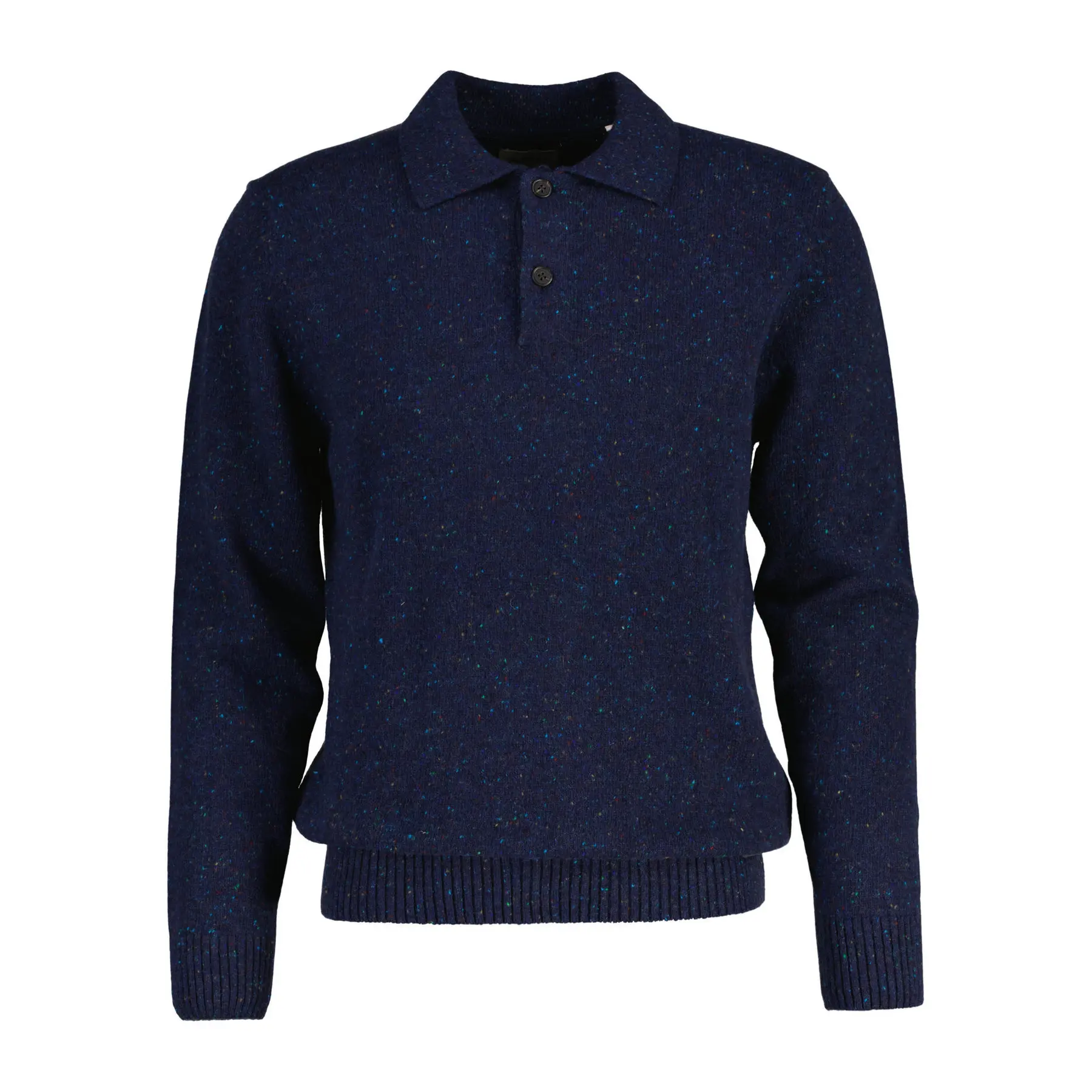 Gant Men's Bleu Long Sleeve Polo Neps