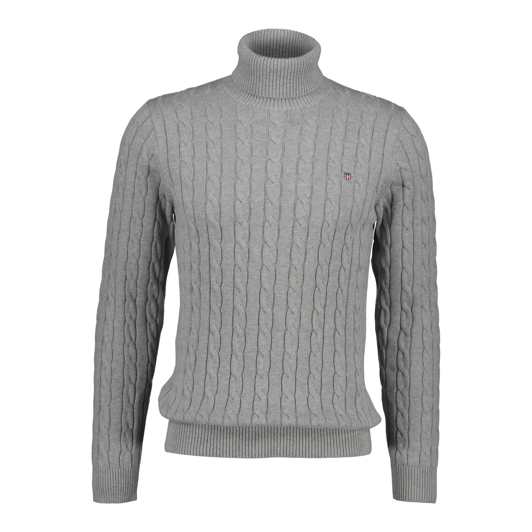 Pull col roulé aus Baumwolle mit Zopfmuster Gant