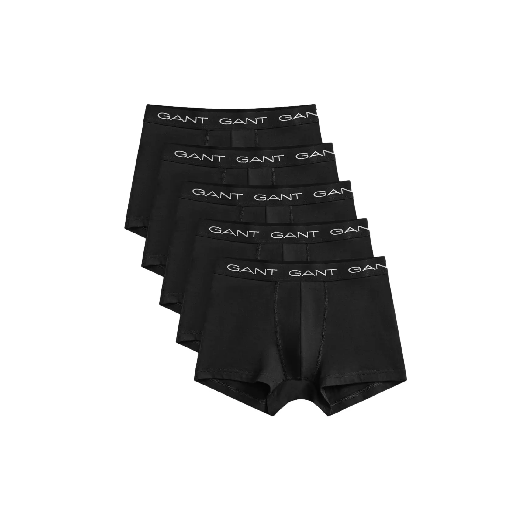 Gant 5P Basic Trunks Schwarz Baumwolle Medium Herren