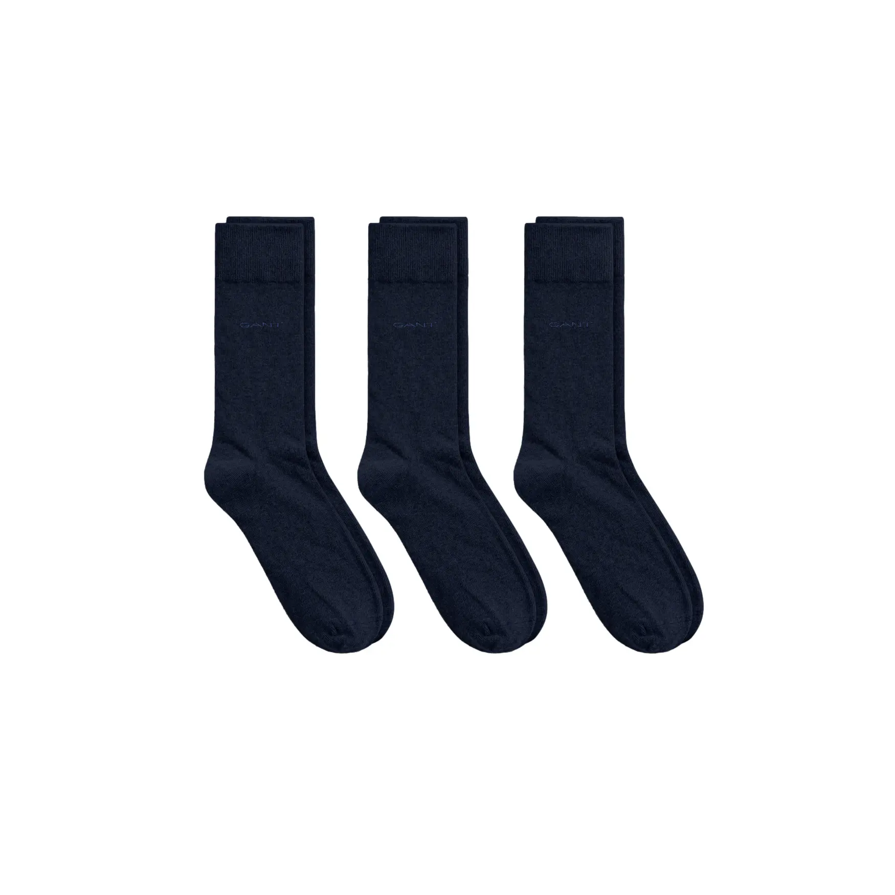 Gant Basicsocken "SOFT COTTON SOCKS 3-PACK" Packung, 3, 3 Stk. tlg. mit Logodruck am Knöchel