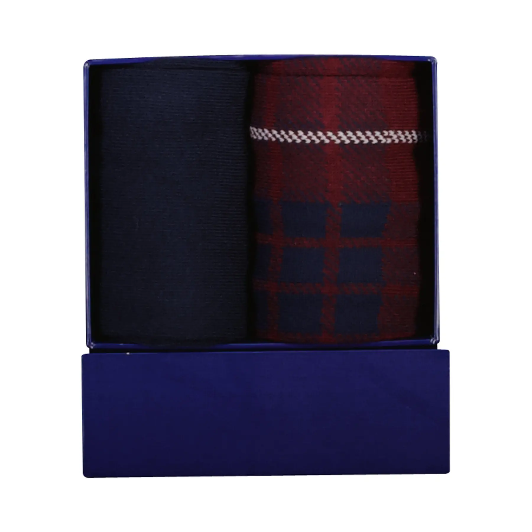 Gant Men's Deep Grape Wine 2-Pack Tartan Socks Gift Box (43-45) - Image 3