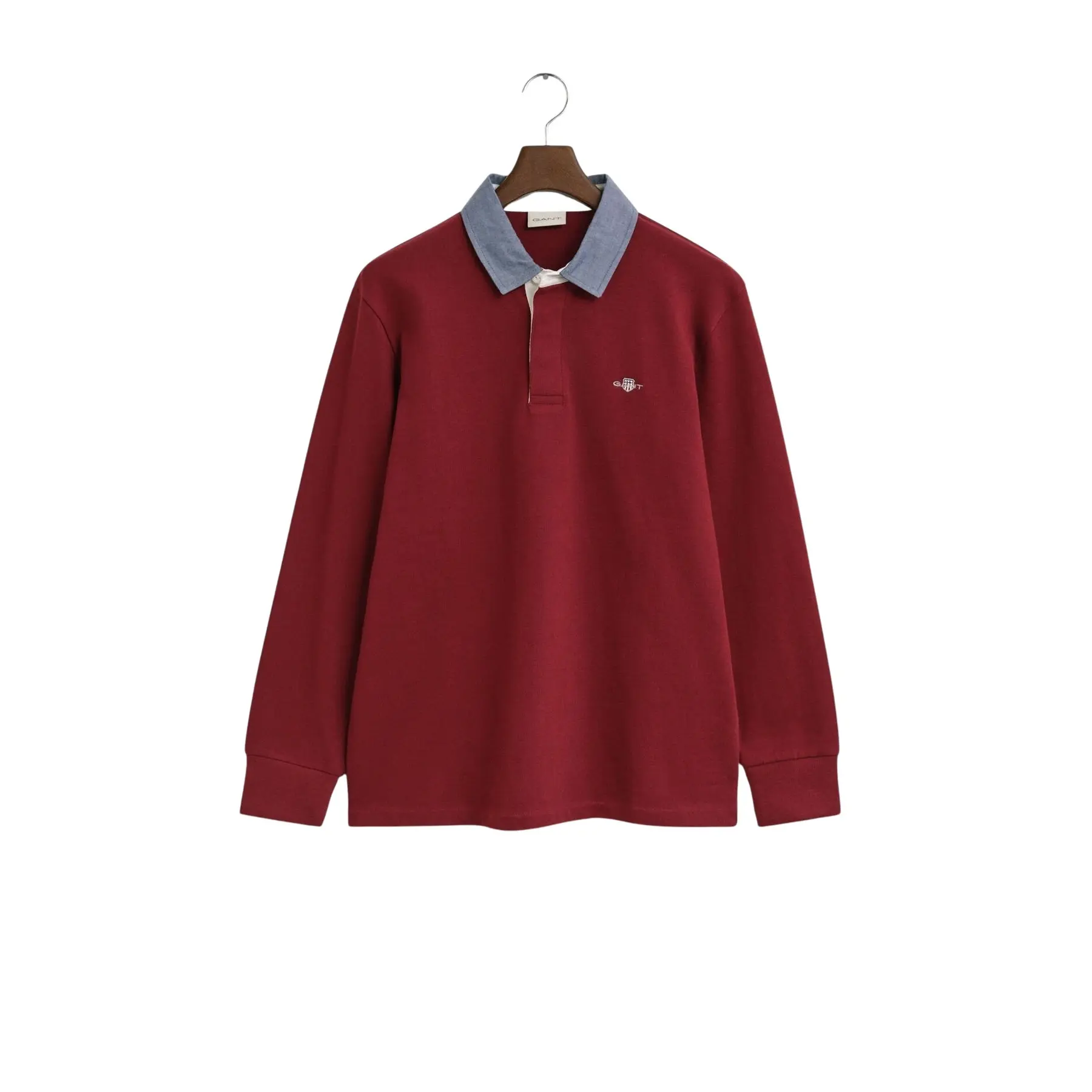 Polo a maniche lunghe Gant Reg Chambray Heavy