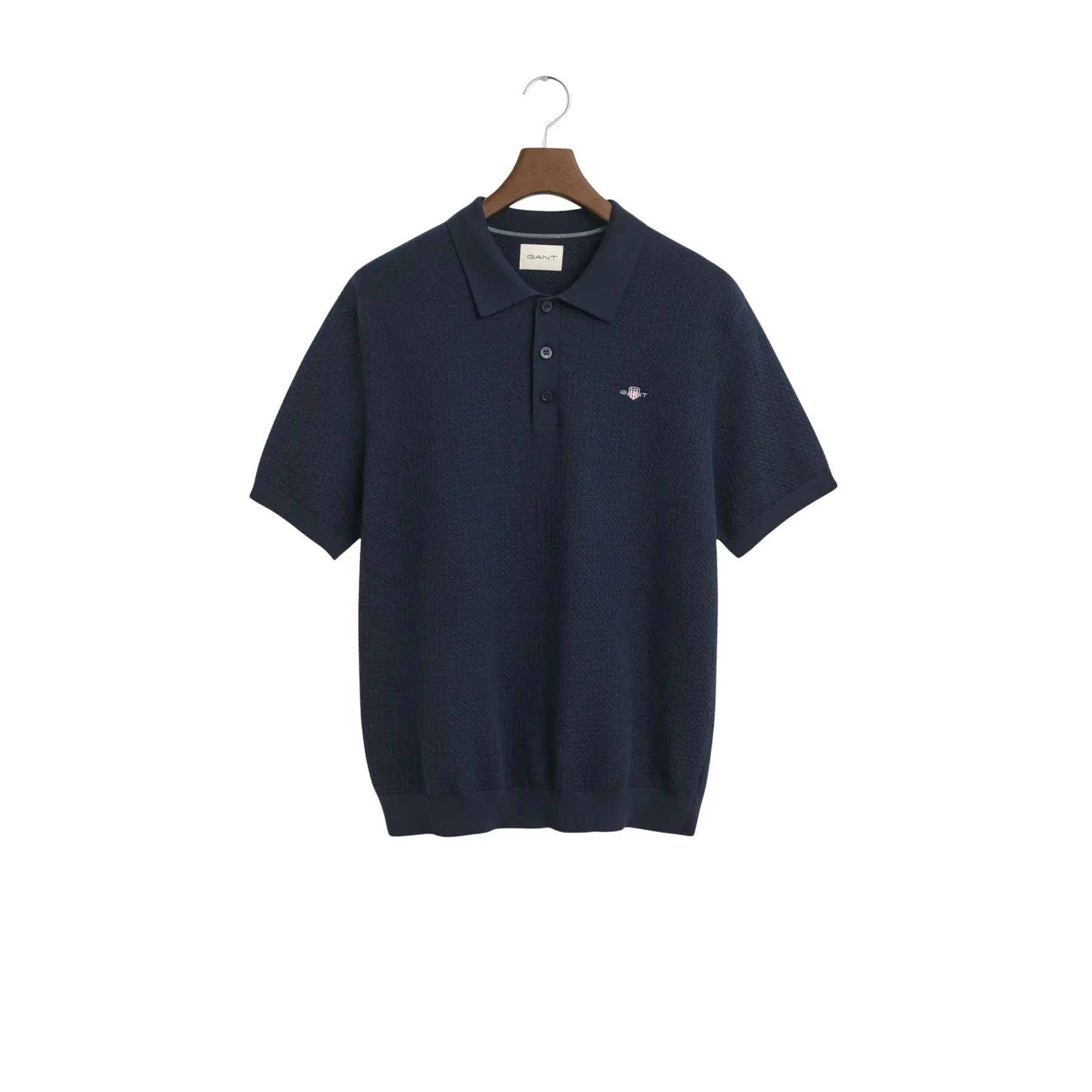 Polo in cotone testurizzato Gant