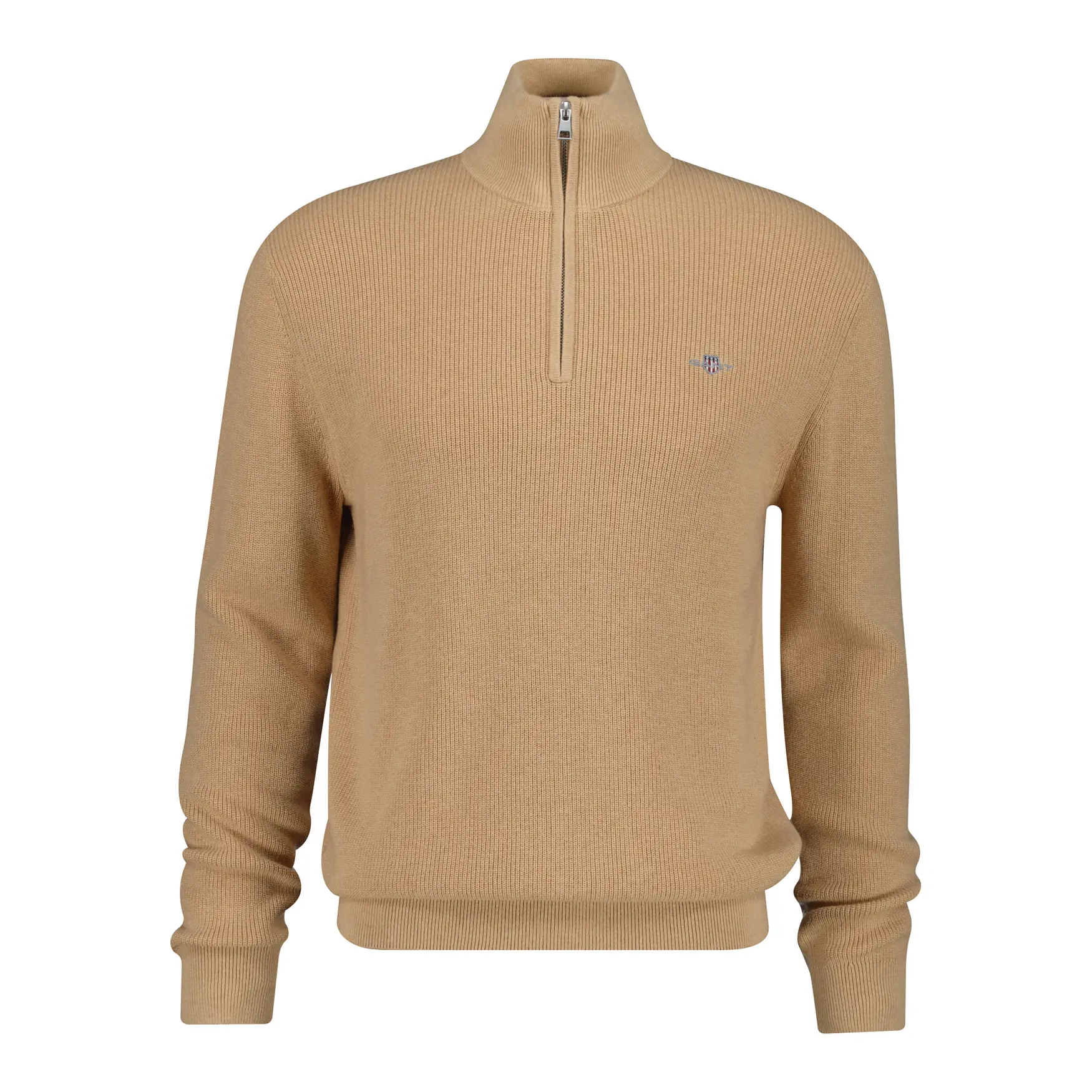 Felpa con cerniera a metà Gant Marino Ribbed