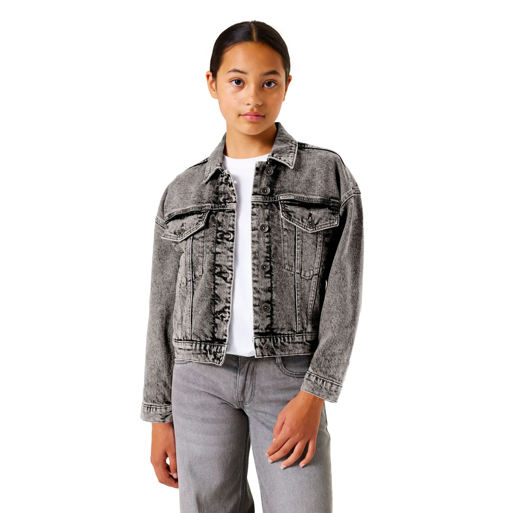 Garcia Mädchen Gris Jeansjacke, Emira