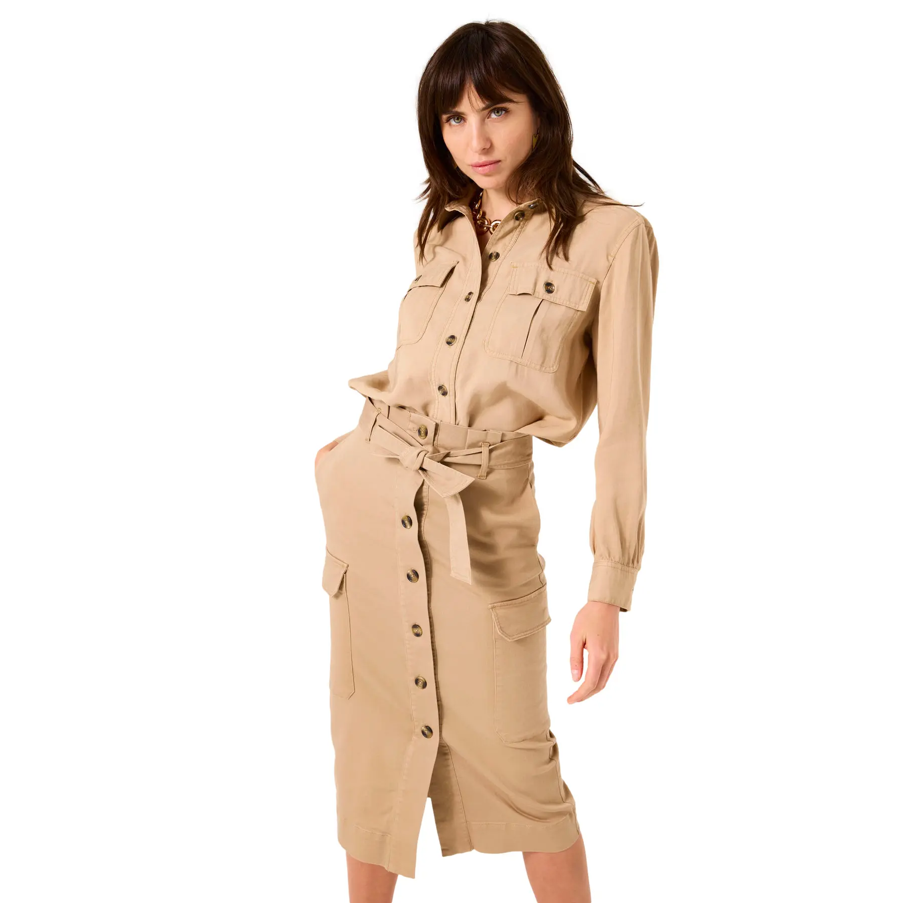 Lange Twill Rock Damen Garcia