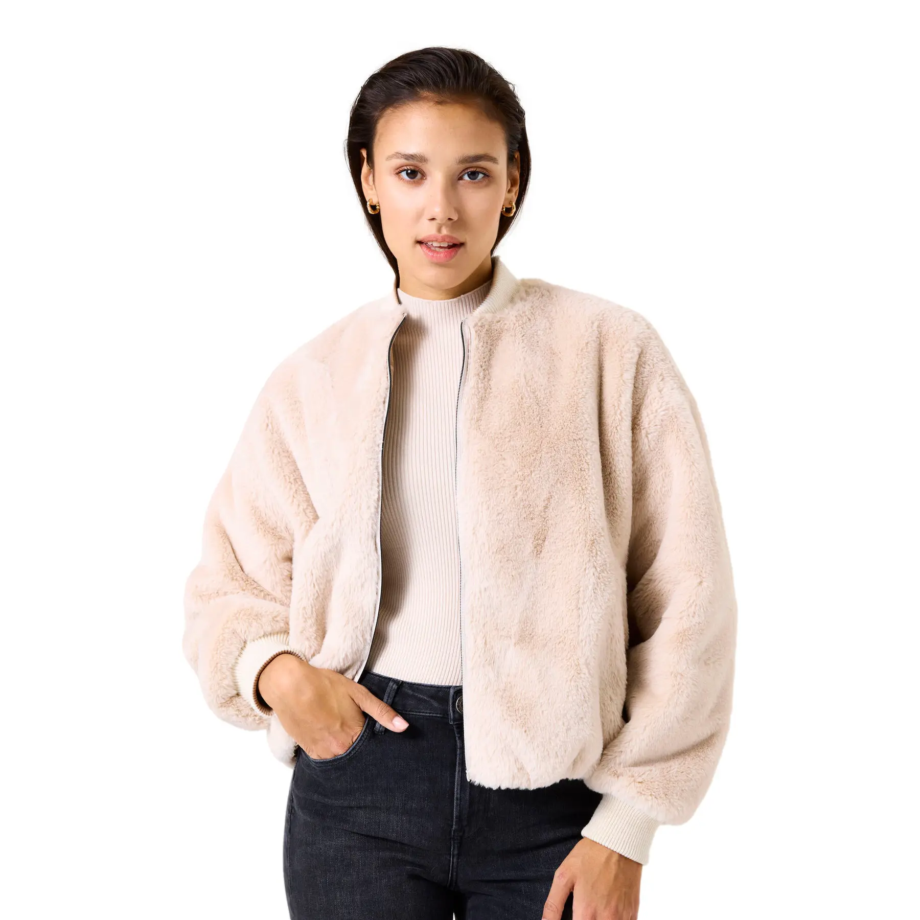 Giubbotto bomber reversibile donna