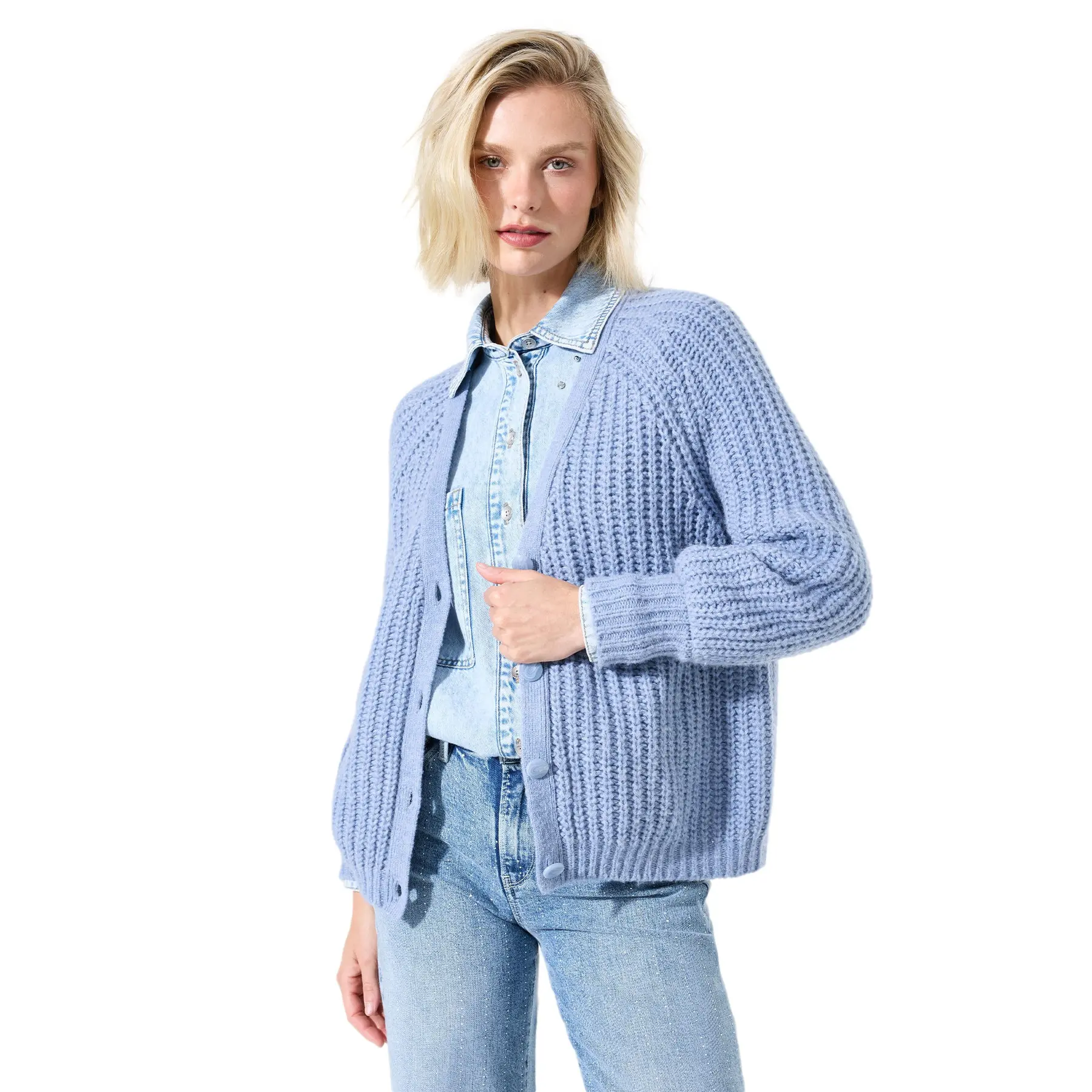 Strickjacke, Damen Garcia