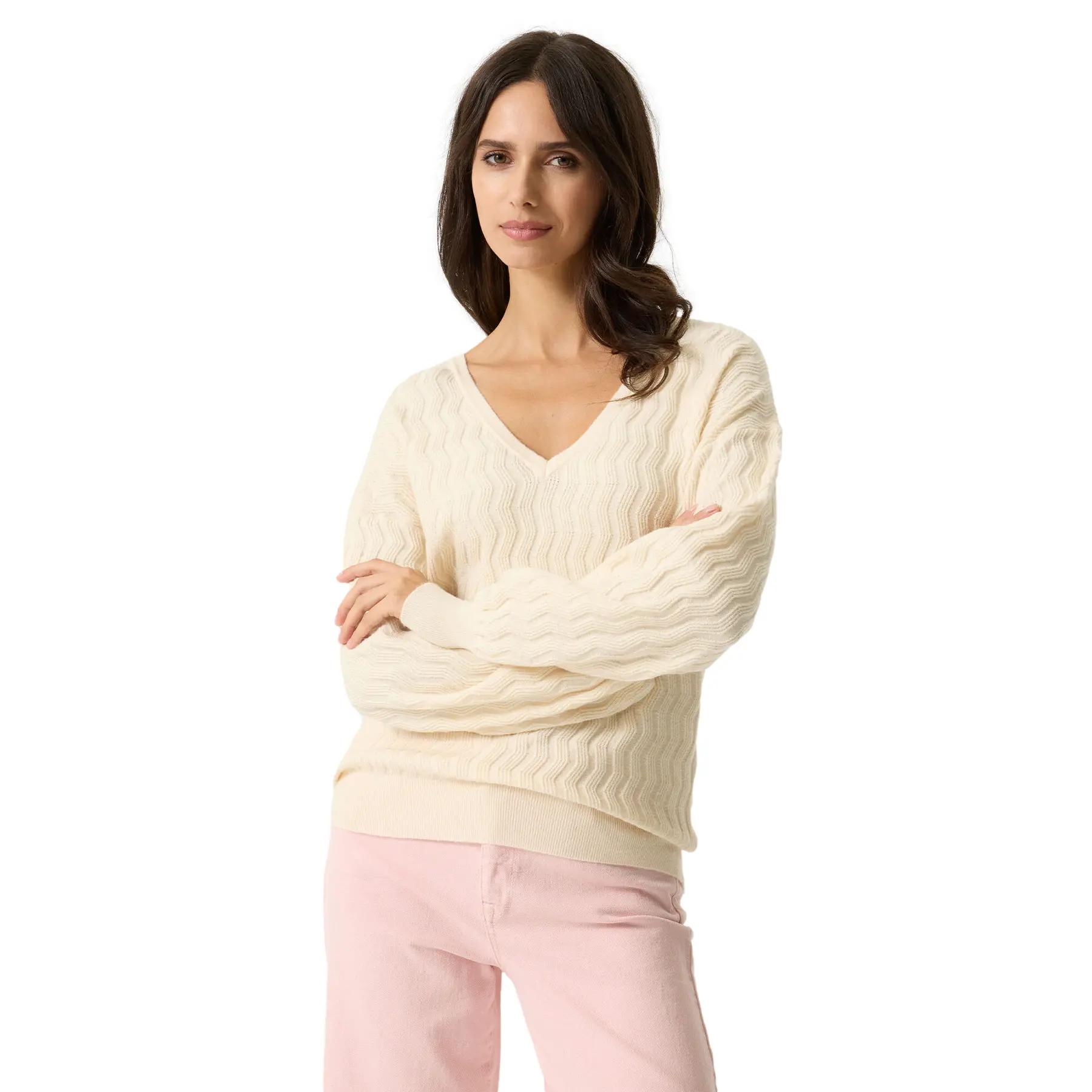 Damen V-Ausschnitt Pulli Garcia