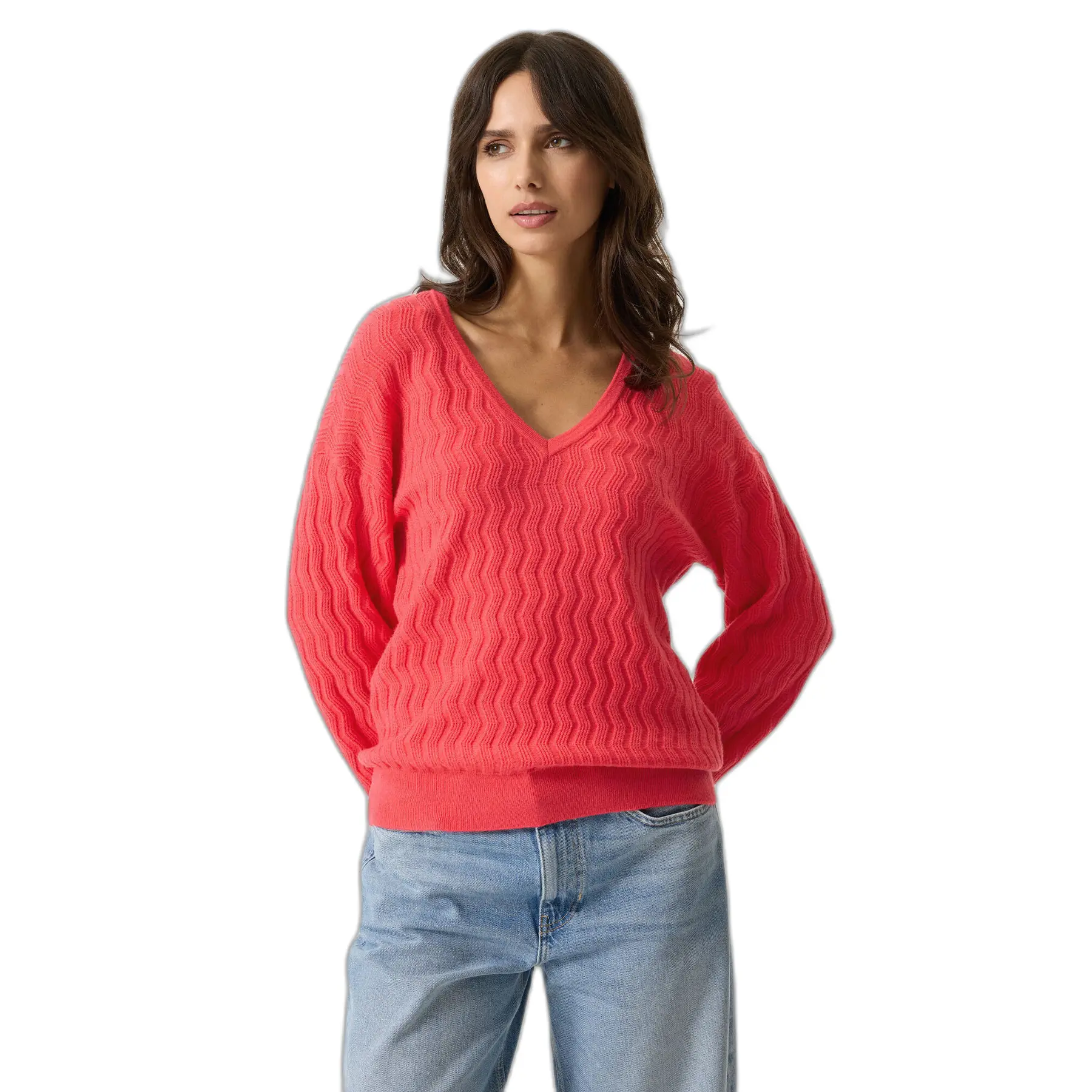 Damen V-Ausschnitt Pulli Garcia