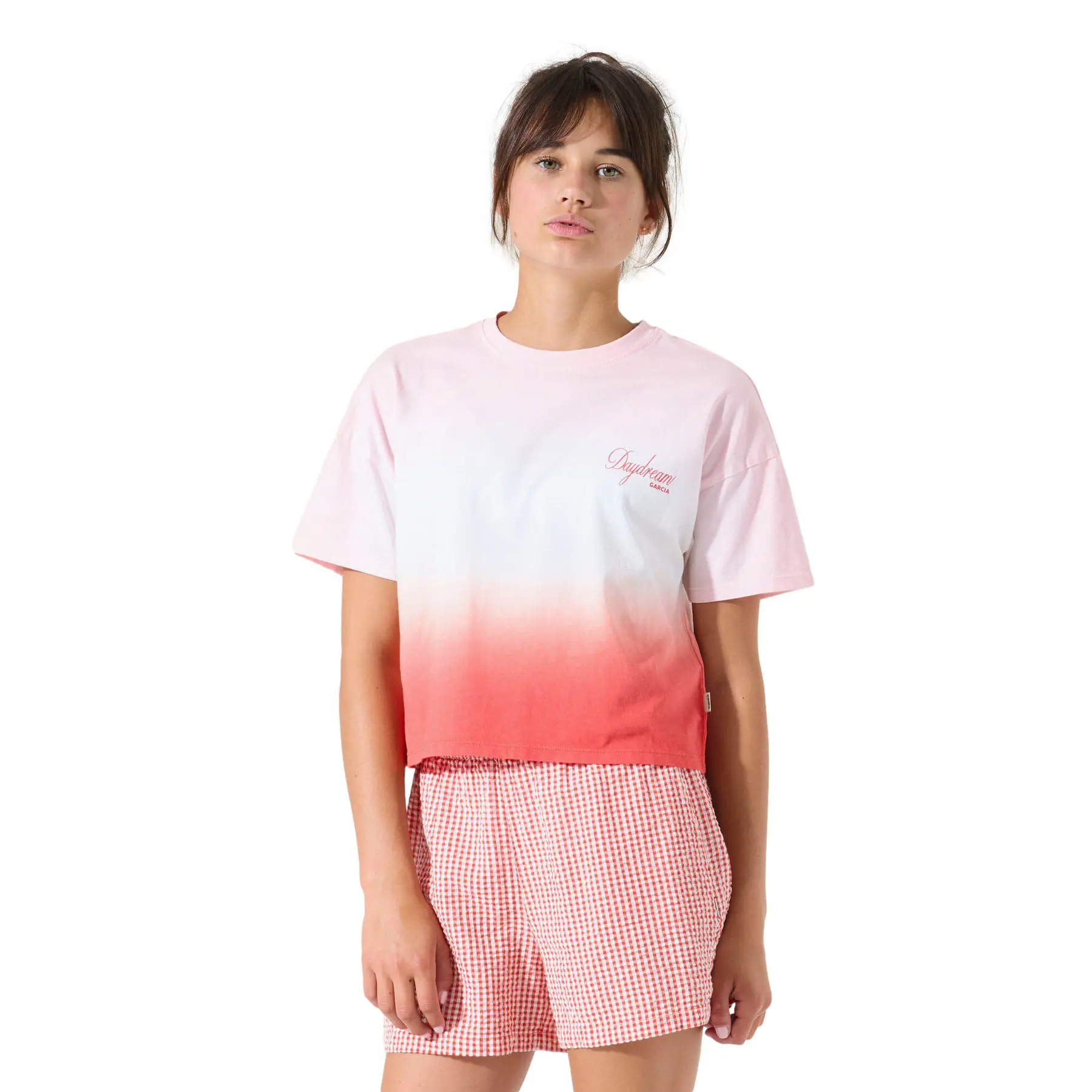 T-shirt court Garcia en dégradé de couleur fille Garcia